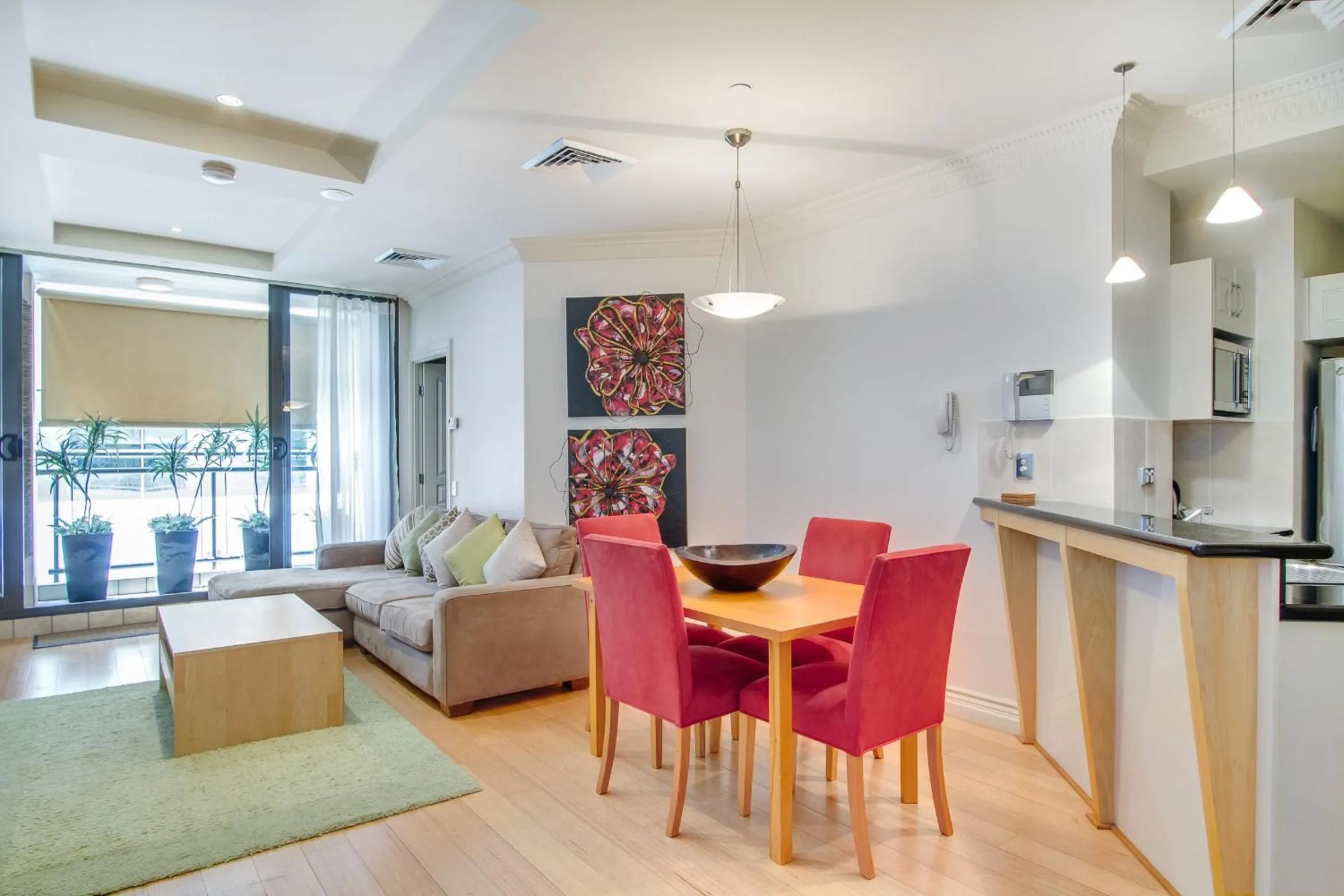 Living room in MacArthur Chambers