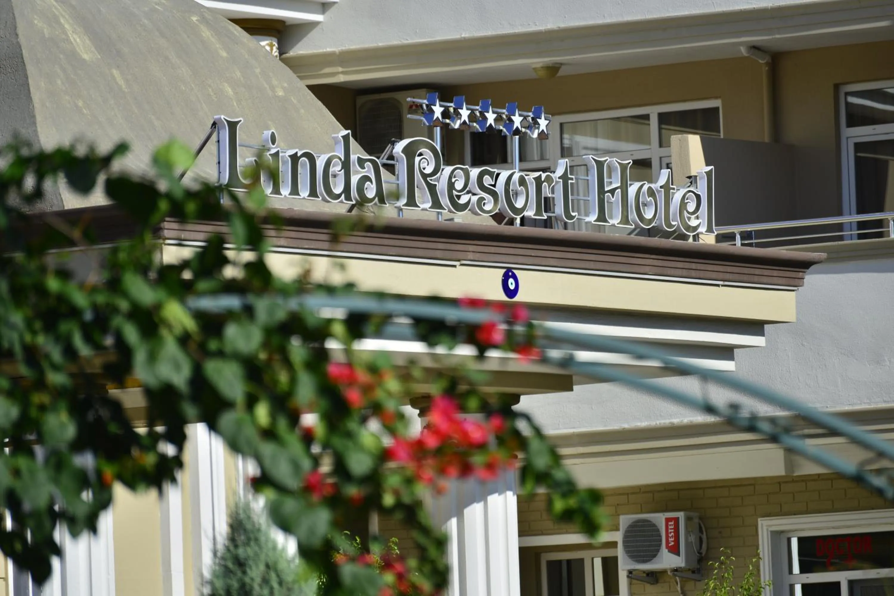 Facade/entrance in Linda Resort Hotel