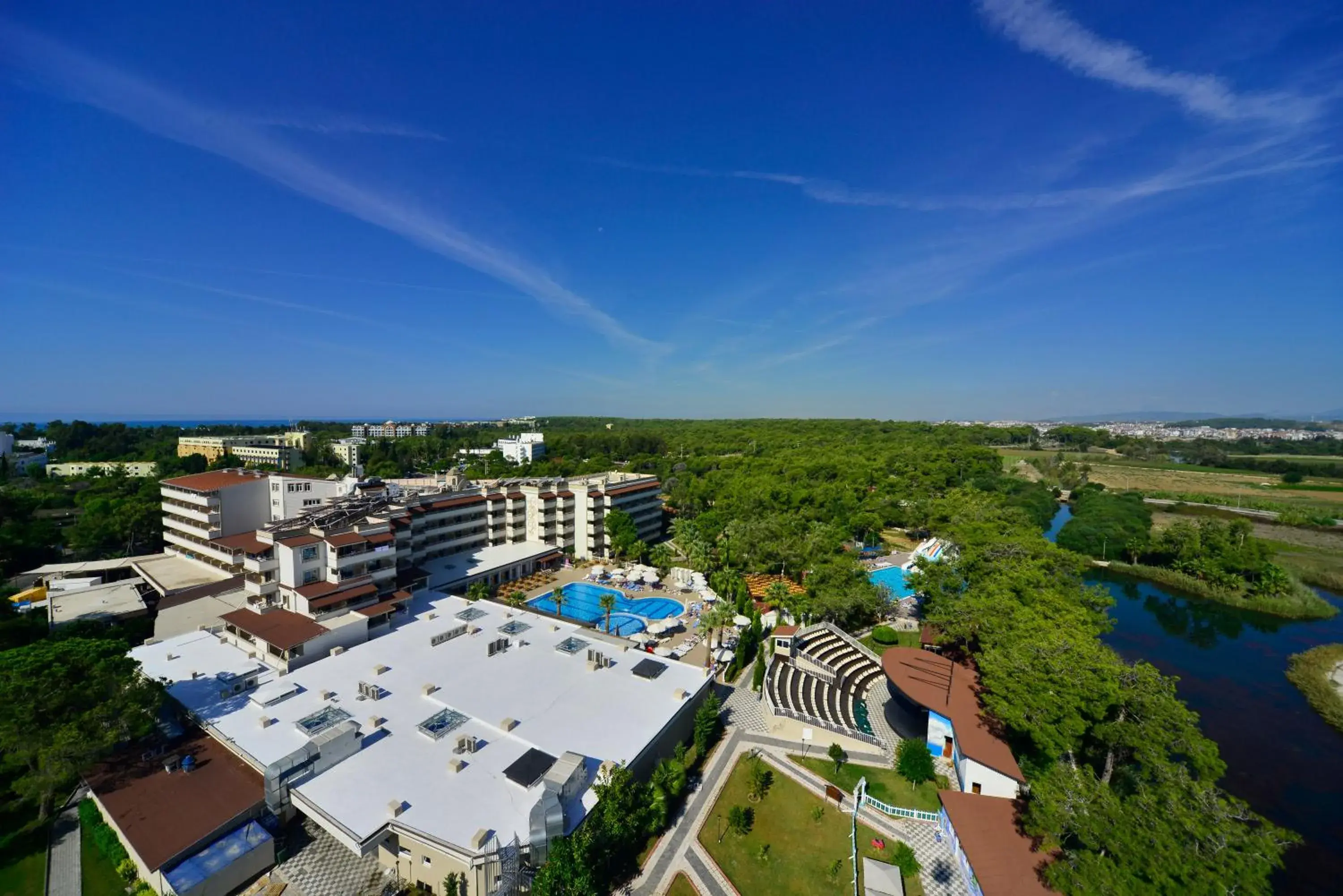 Bird's eye view in Linda Resort Hotel Bird's eye view in Linda Resort Hotel