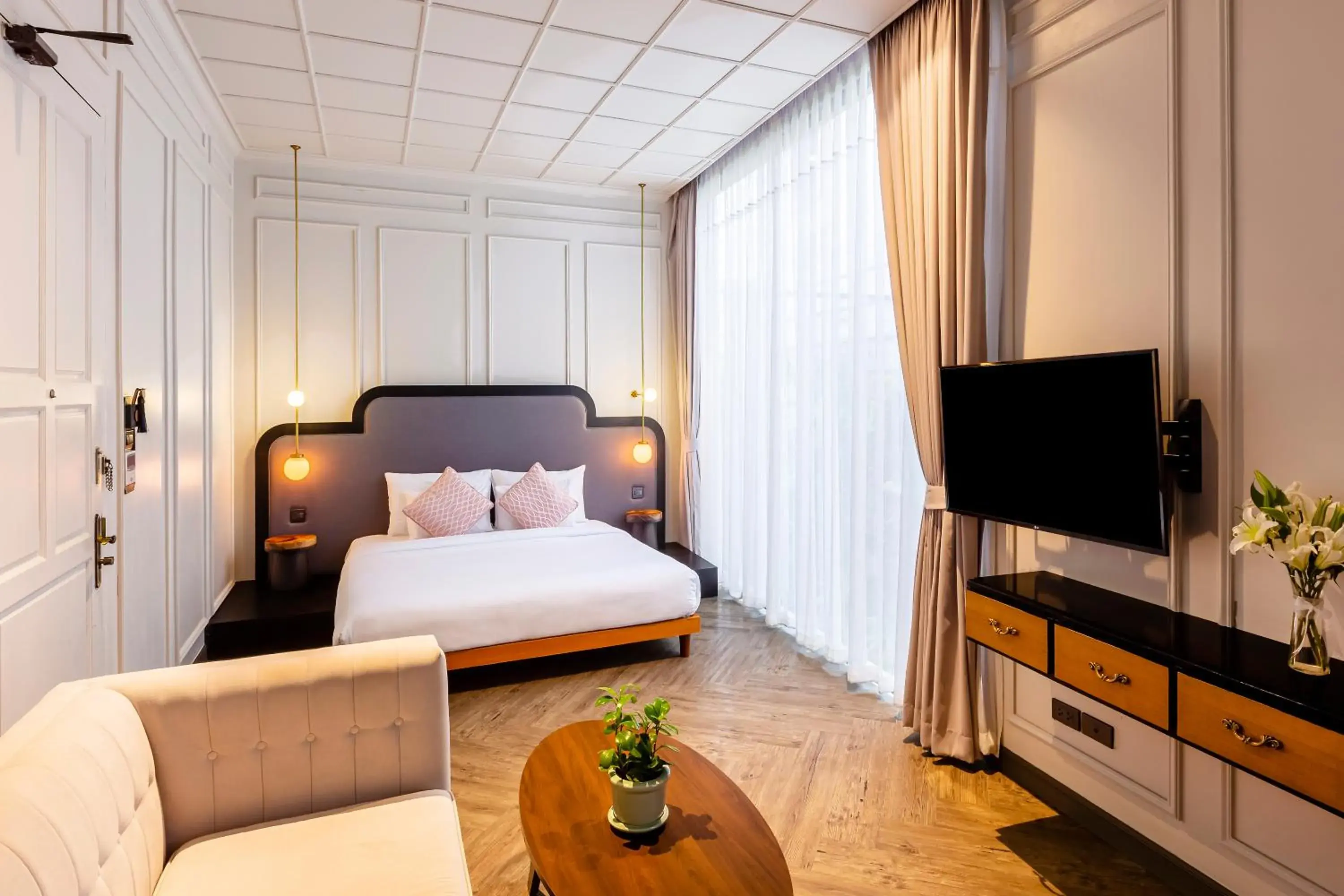 Bed in MiLa Thapae@Chiang Mai Old City Bed in MiLa Thapae@Chiang Mai Old City