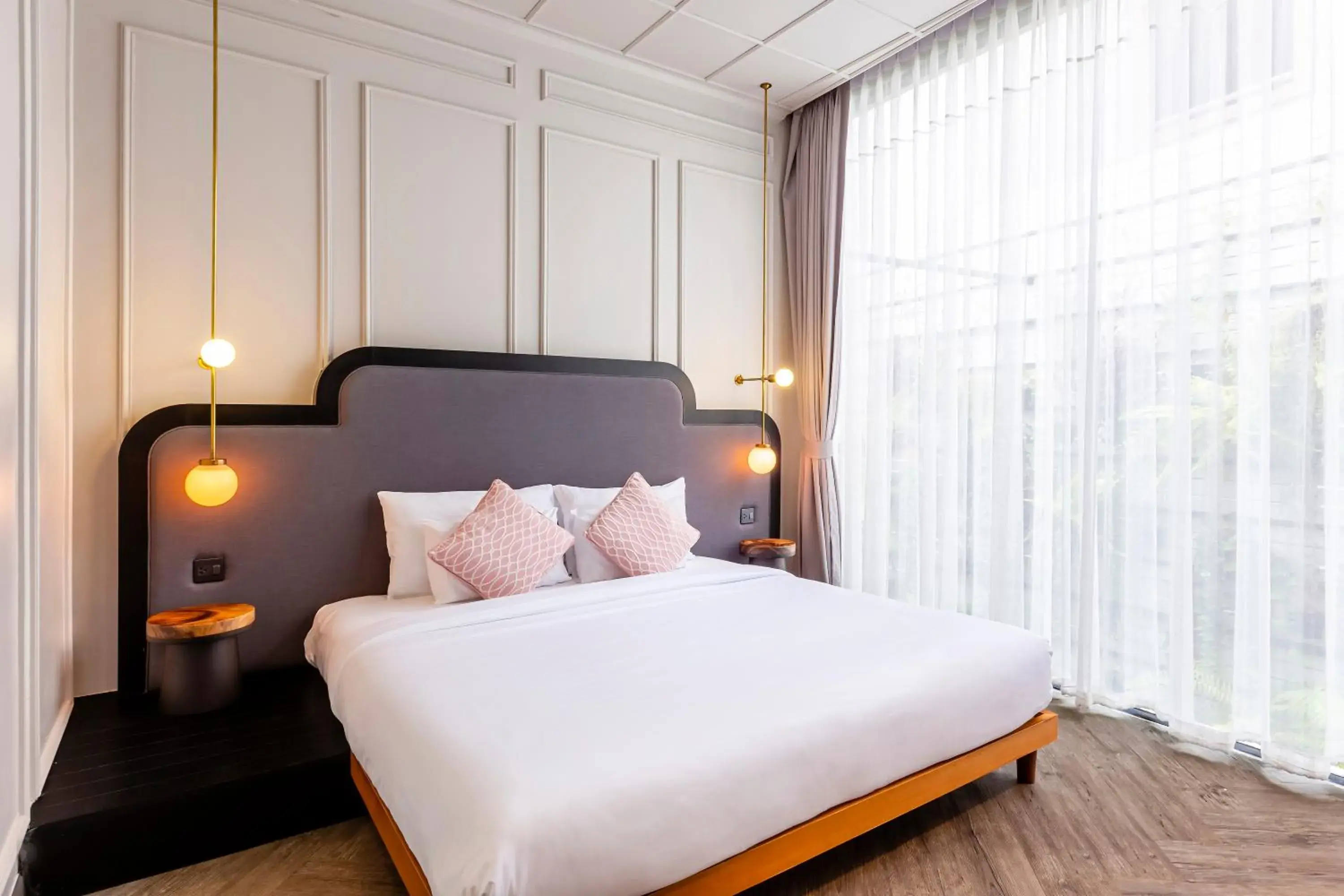 Bed in MiLa Thapae@Chiang Mai Old City Bed in MiLa Thapae@Chiang Mai Old City