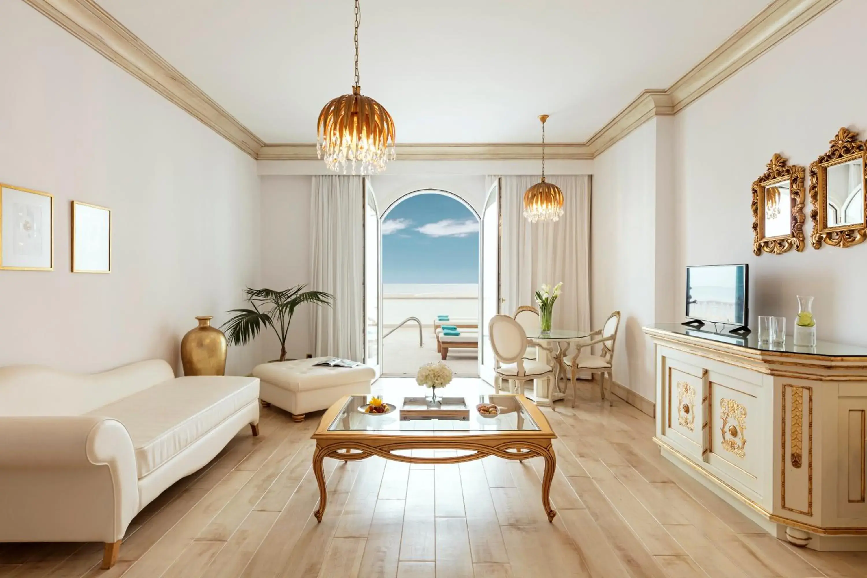 Living room in Mitsis Selection Laguna Living room in Mitsis Selection Laguna