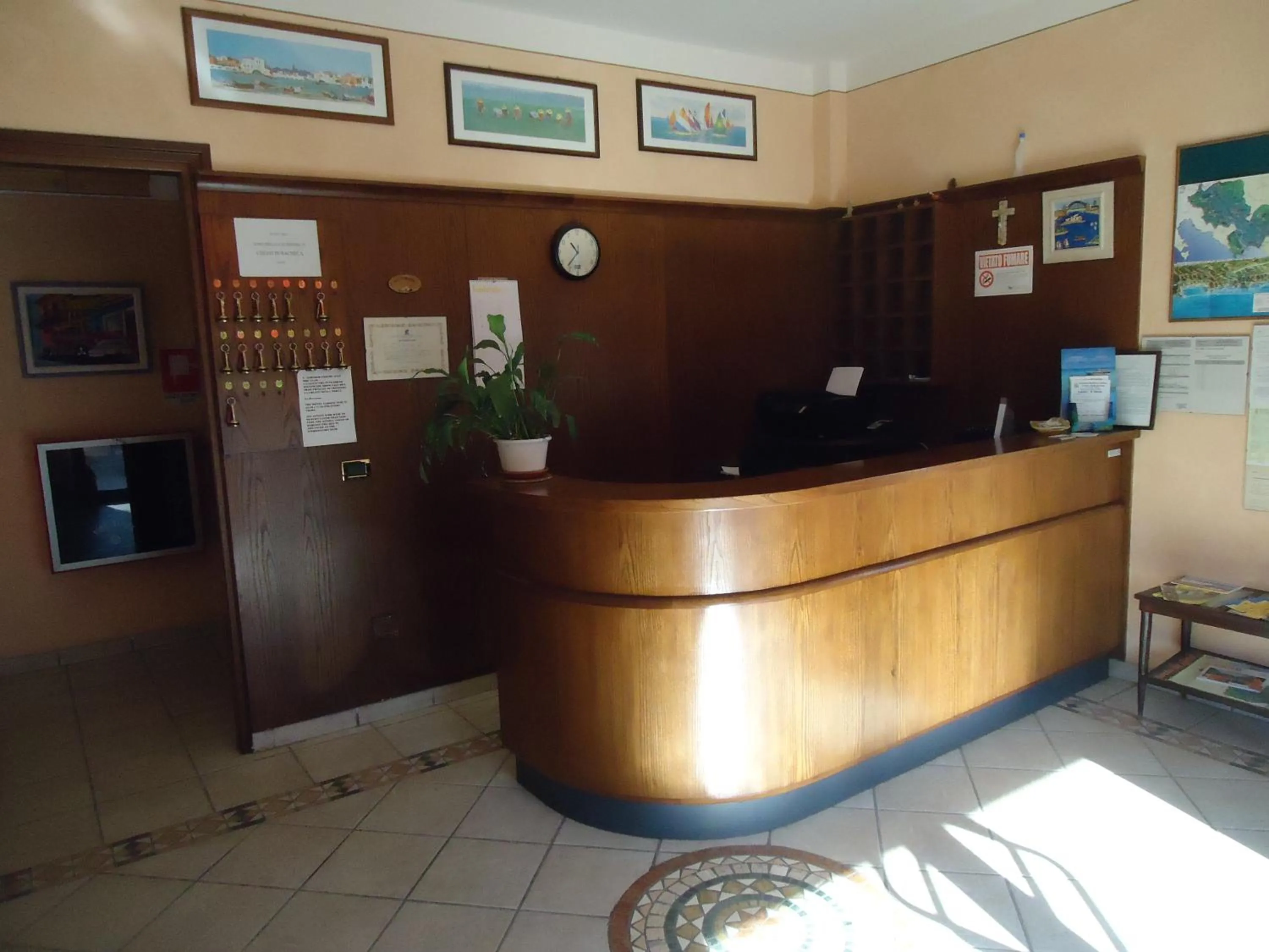 Lobby or reception in Albergo La Mimosa