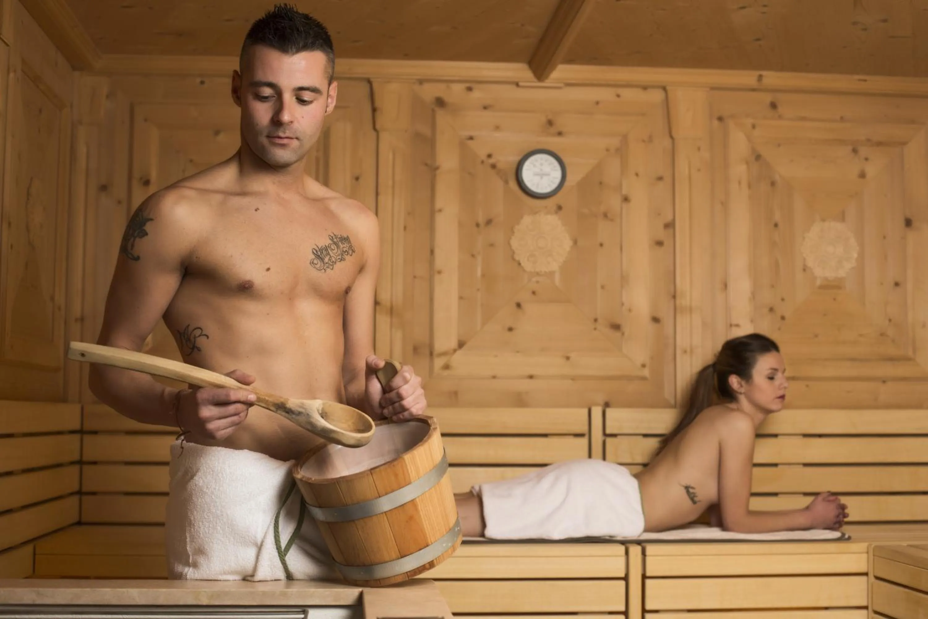 Sauna in Hotel Des Alpes