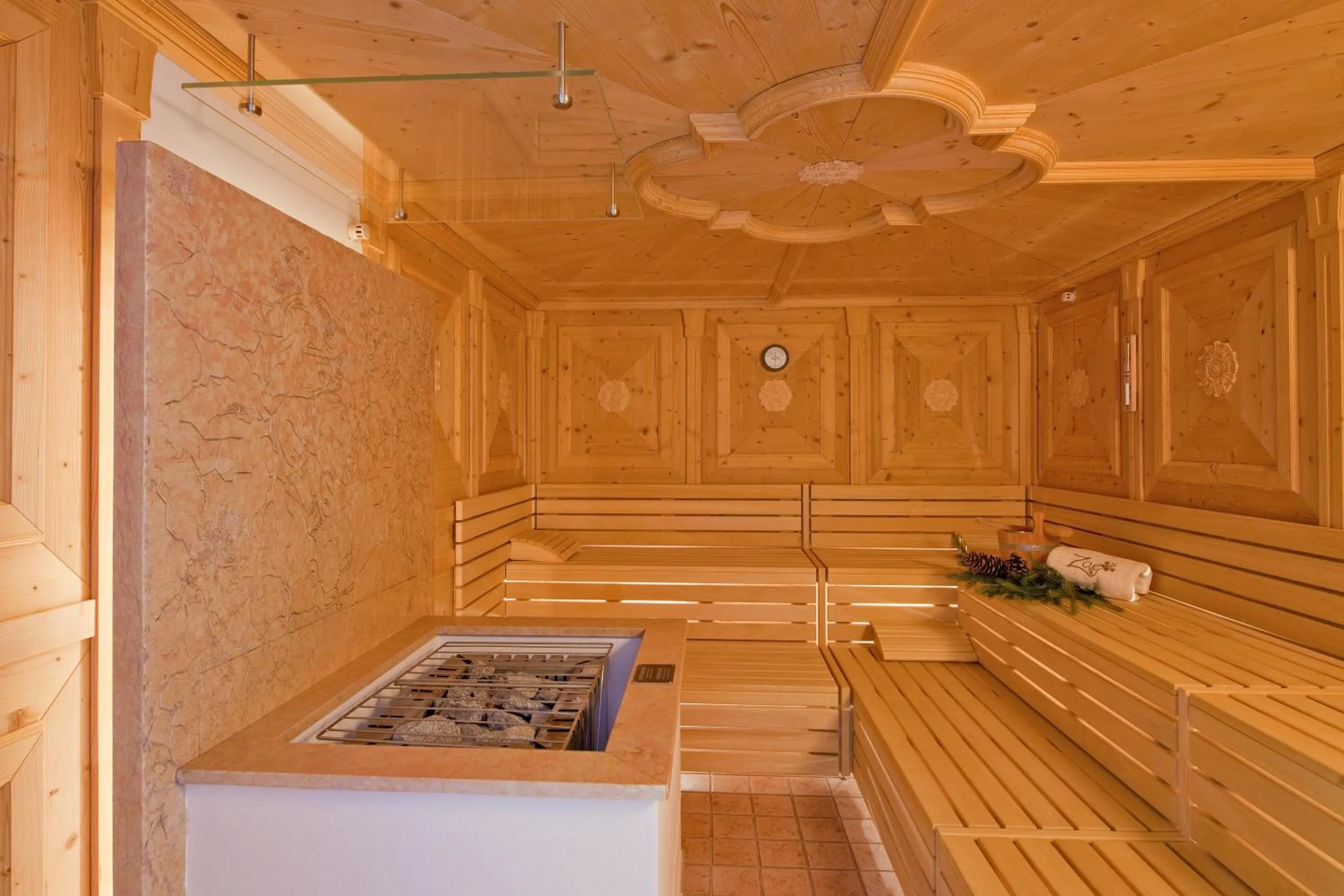 Sauna in Hotel Des Alpes