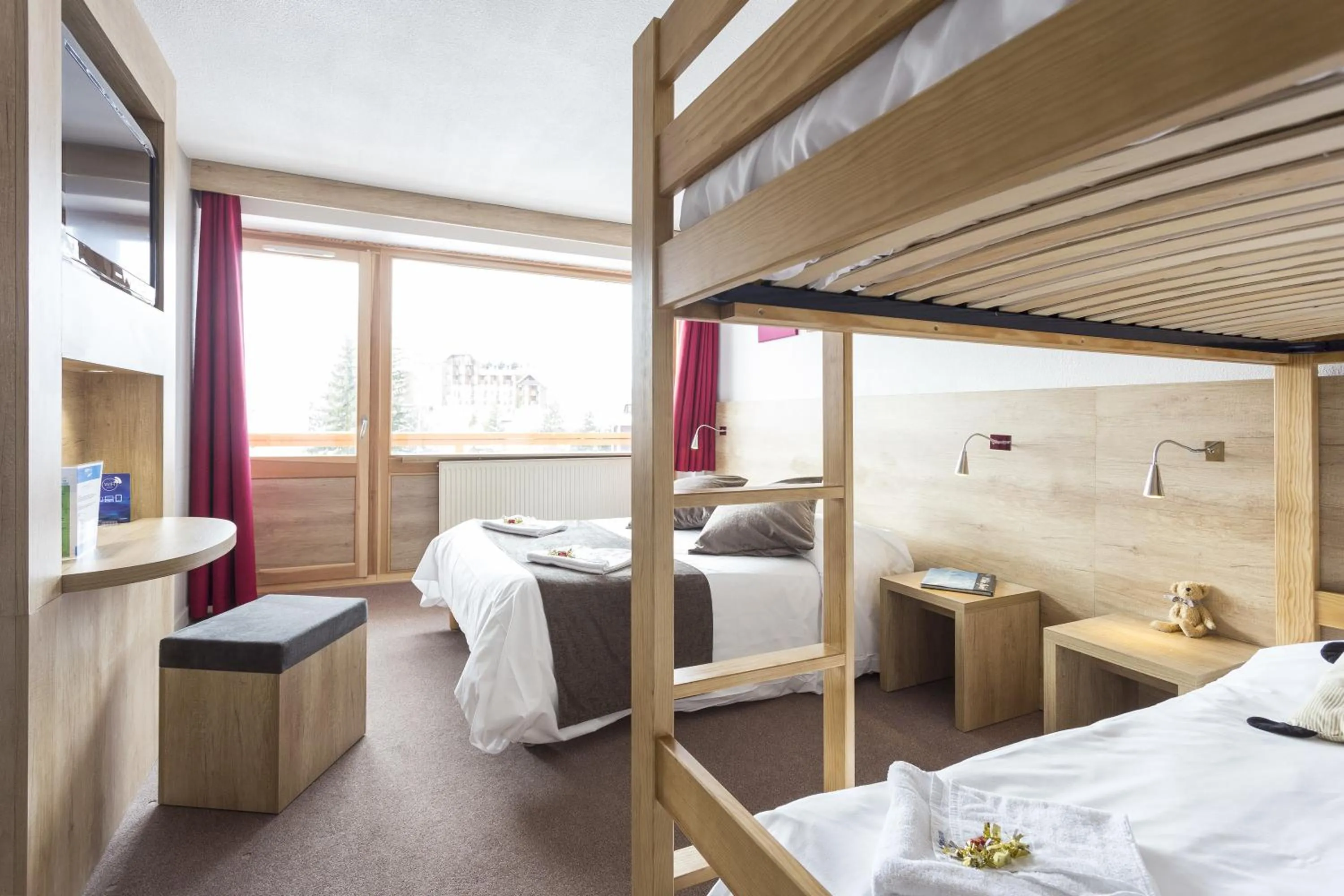 Bedroom, Bed in Hôtel Club MMV Le Panorama