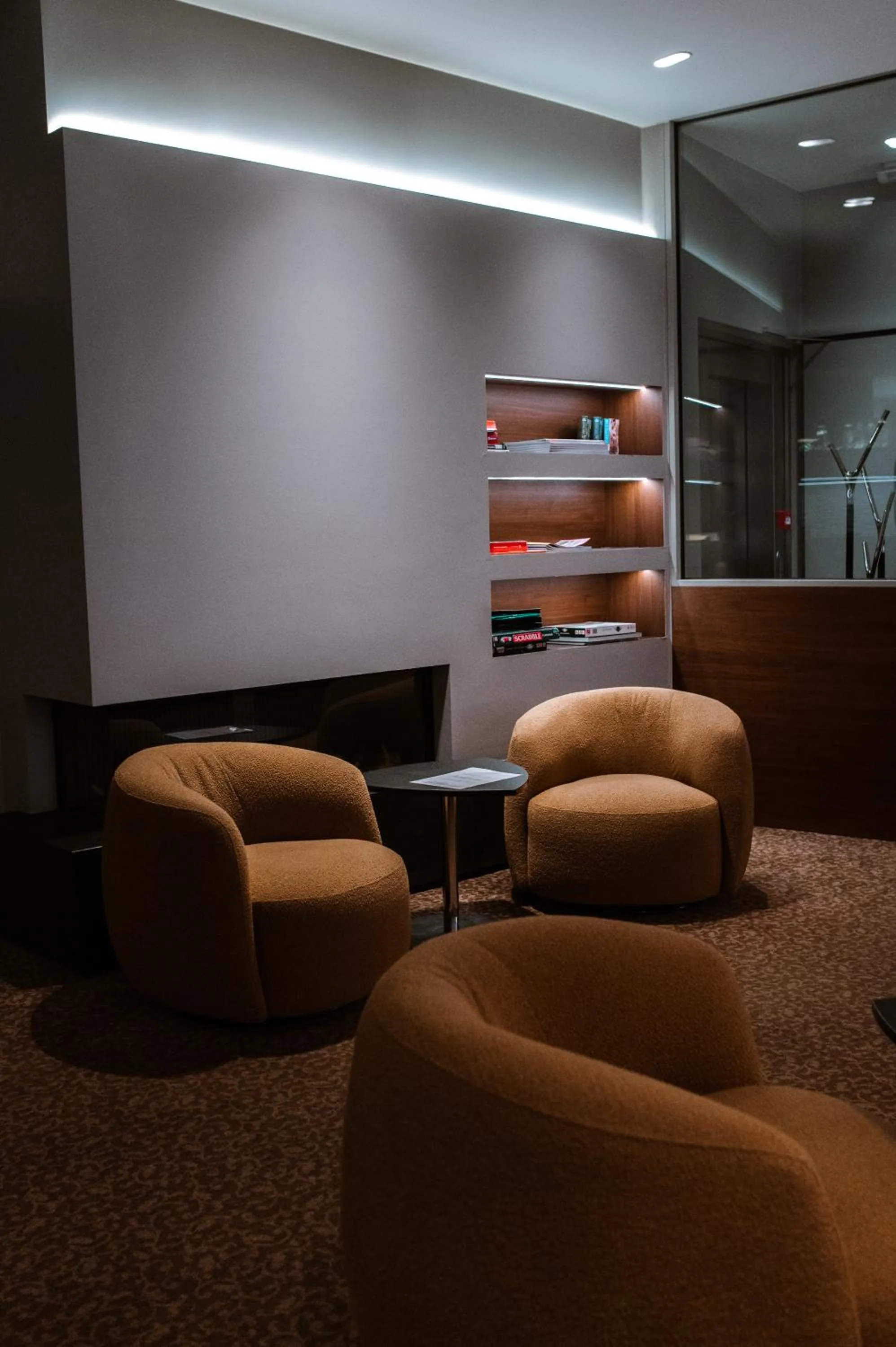 Seating area in Square Hotel