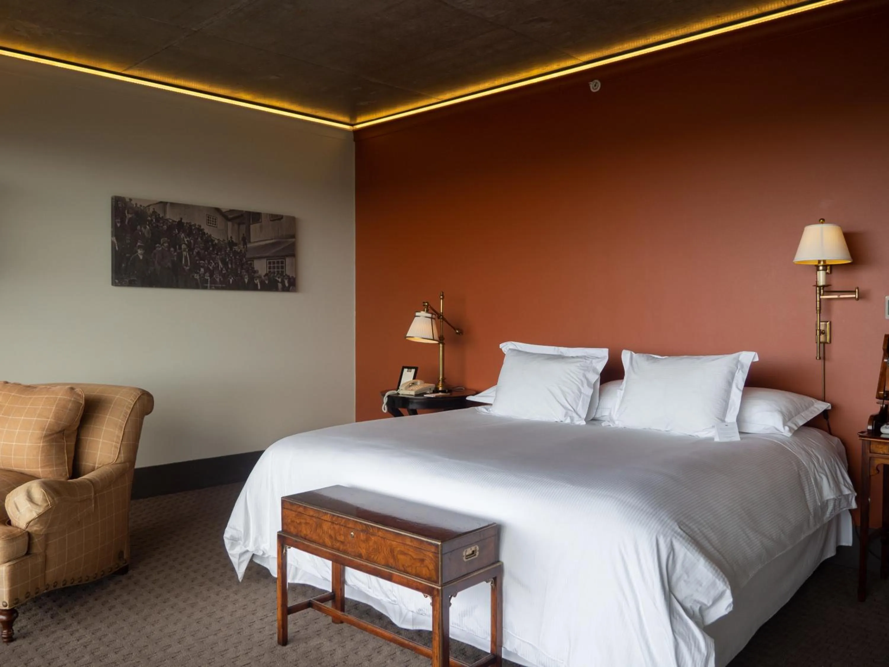 Bed in The Singular Patagonia Hotel