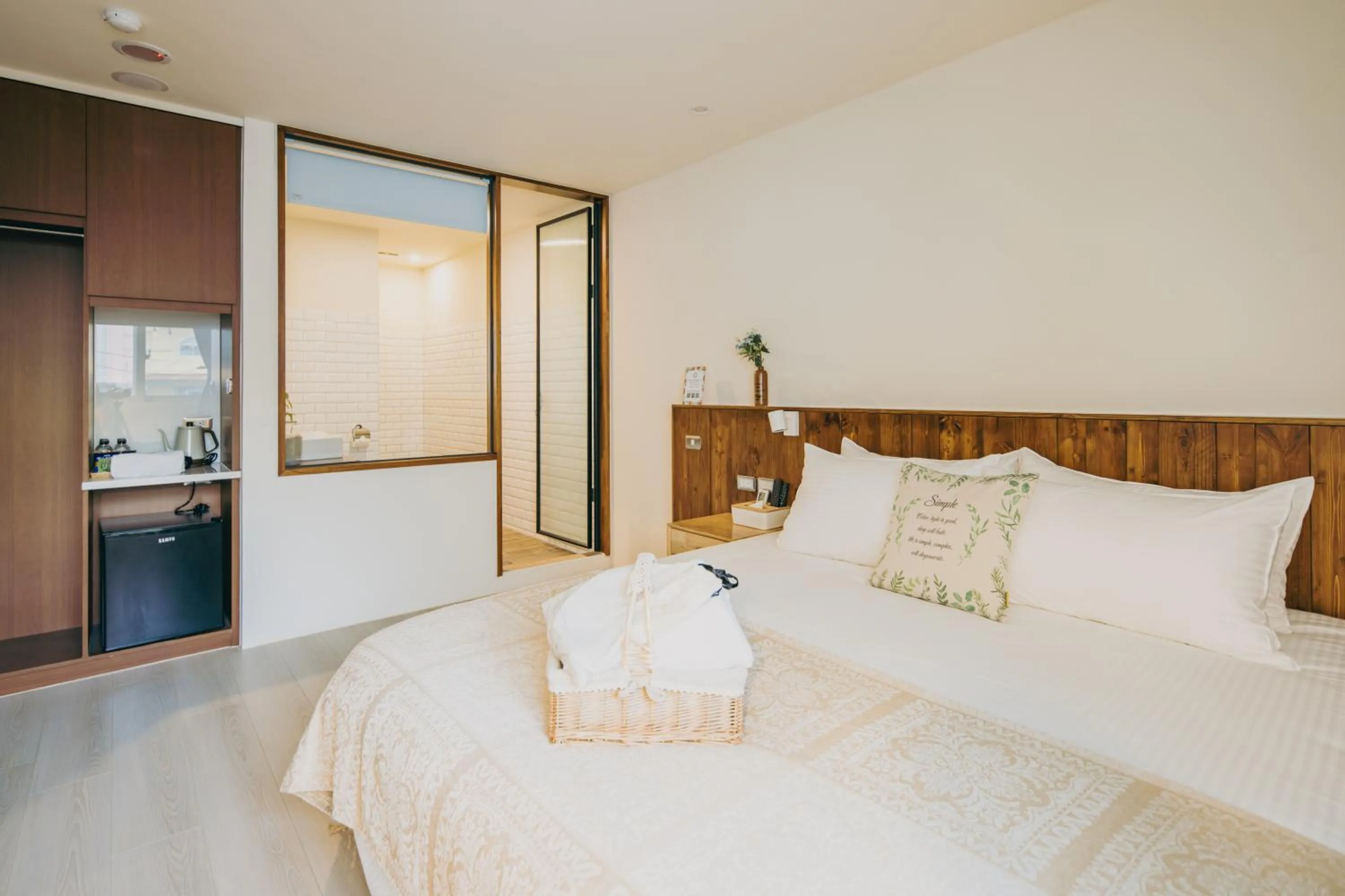 Bed in Chuanfanrock Haku Beach Days Inn