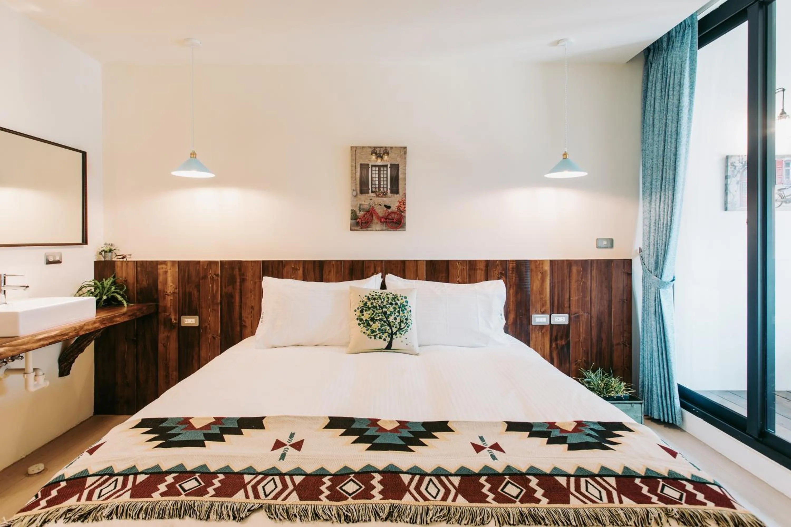 Bed in Chuanfanrock Haku Beach Days Inn