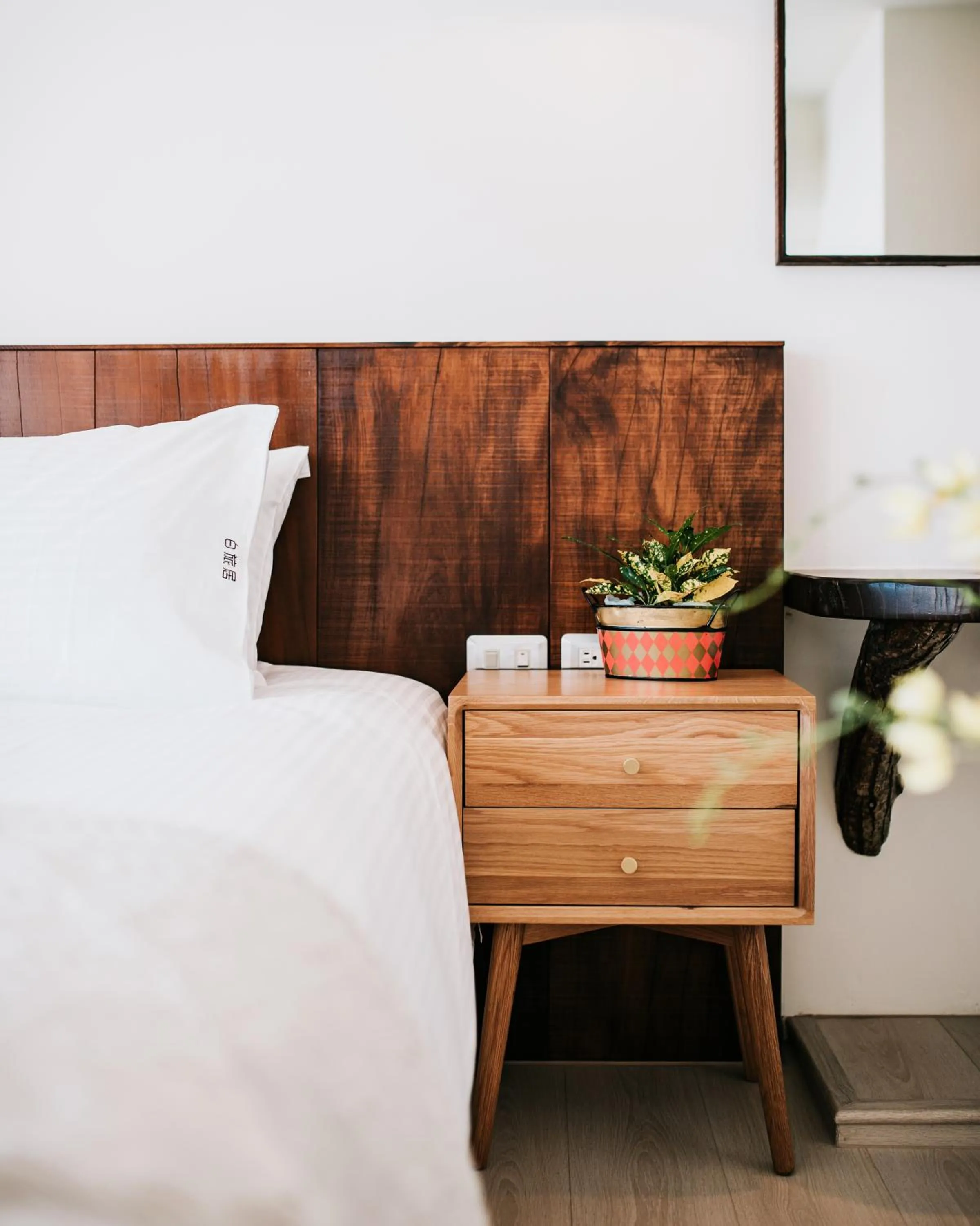 Decorative detail, Bed in Chuanfanrock Haku Beach Days Inn