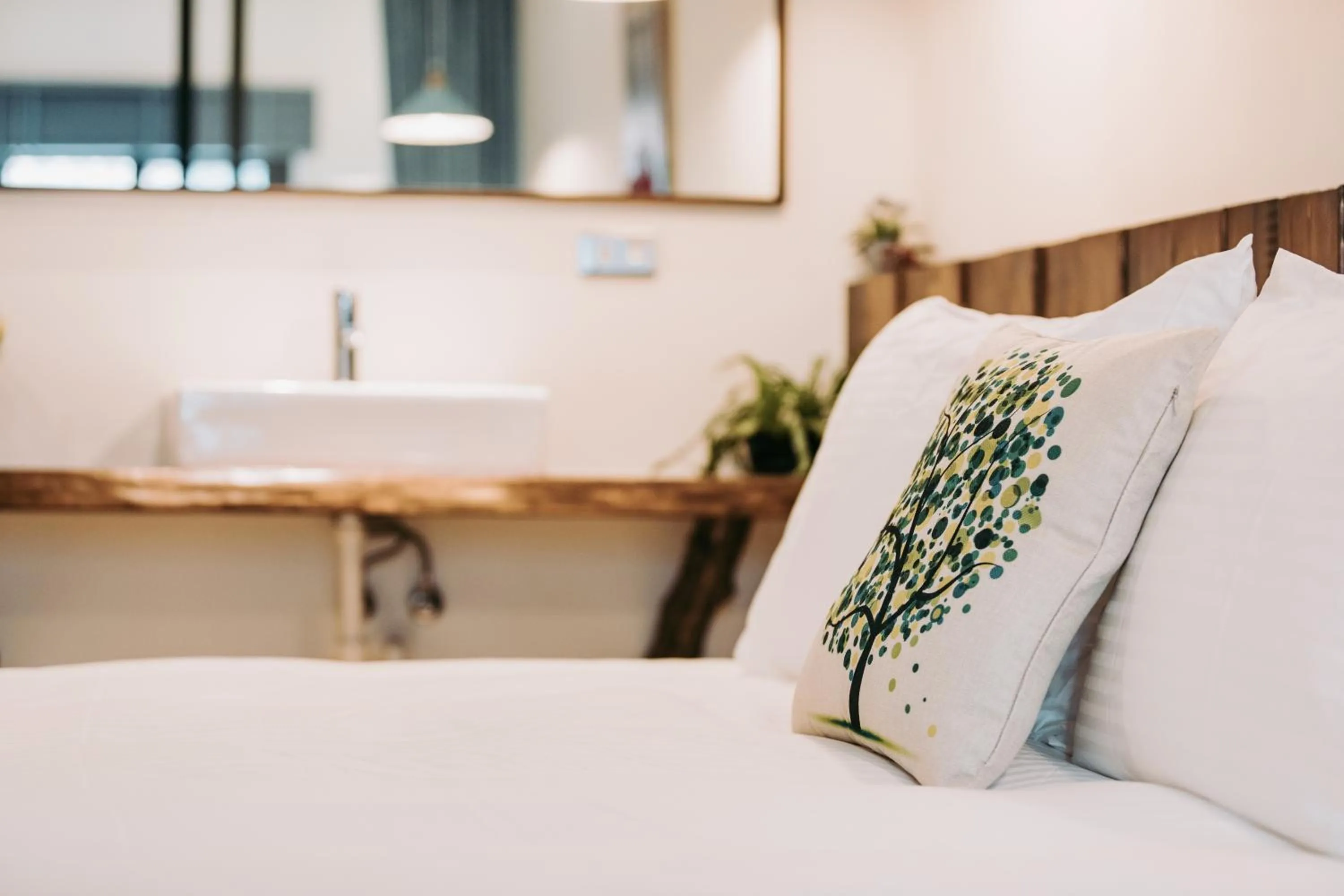 Bed in Chuanfanrock Haku Beach Days Inn