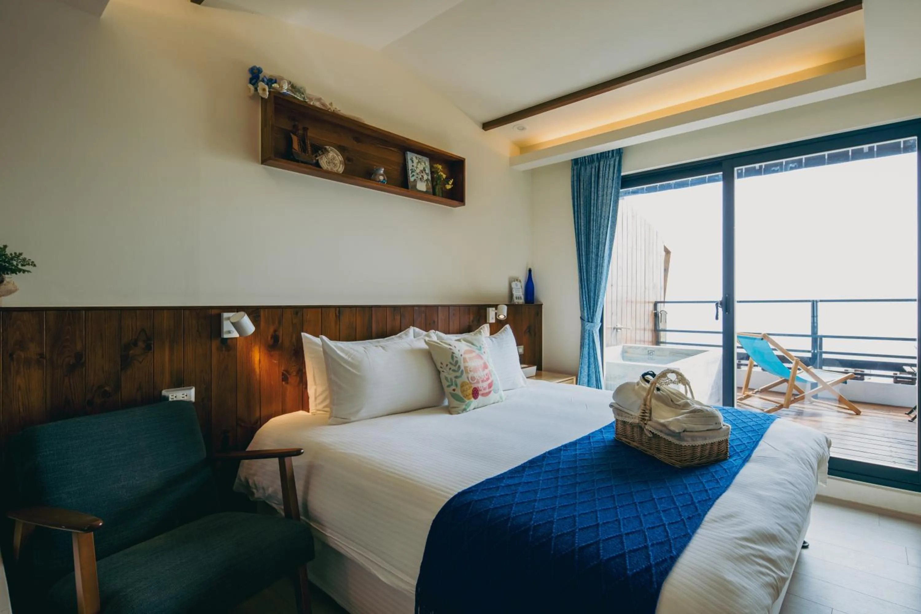 Bed in Chuanfanrock Haku Beach Days Inn