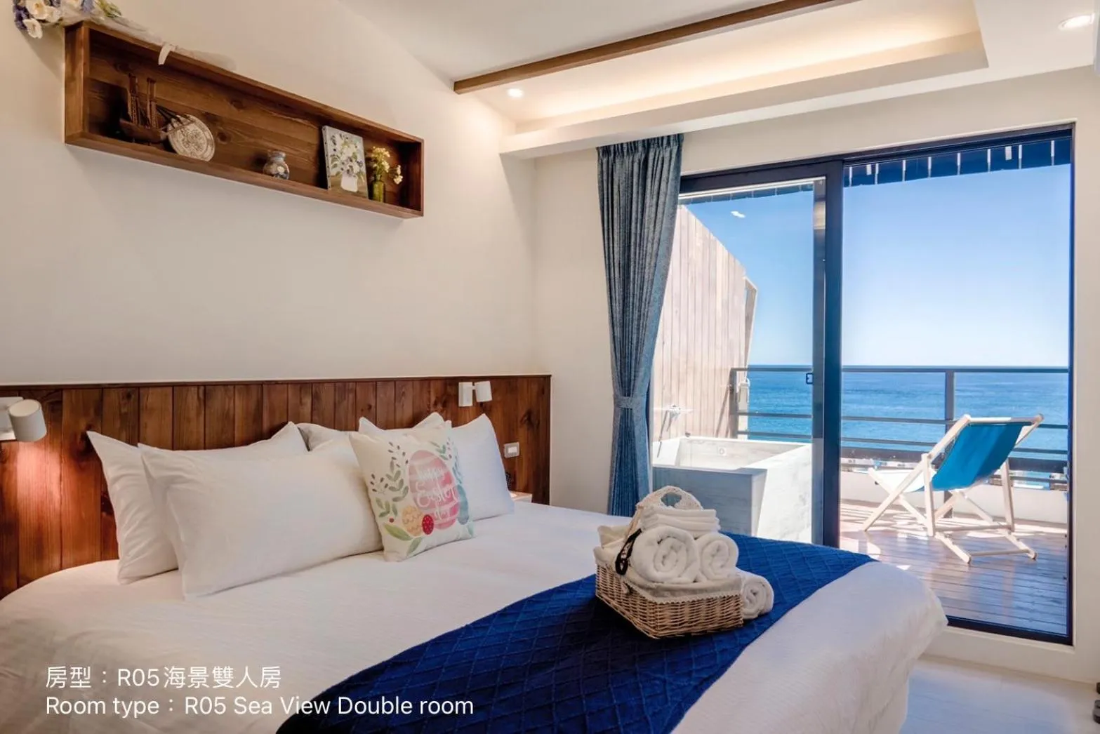 Bed in Chuanfanrock Haku Beach Days Inn