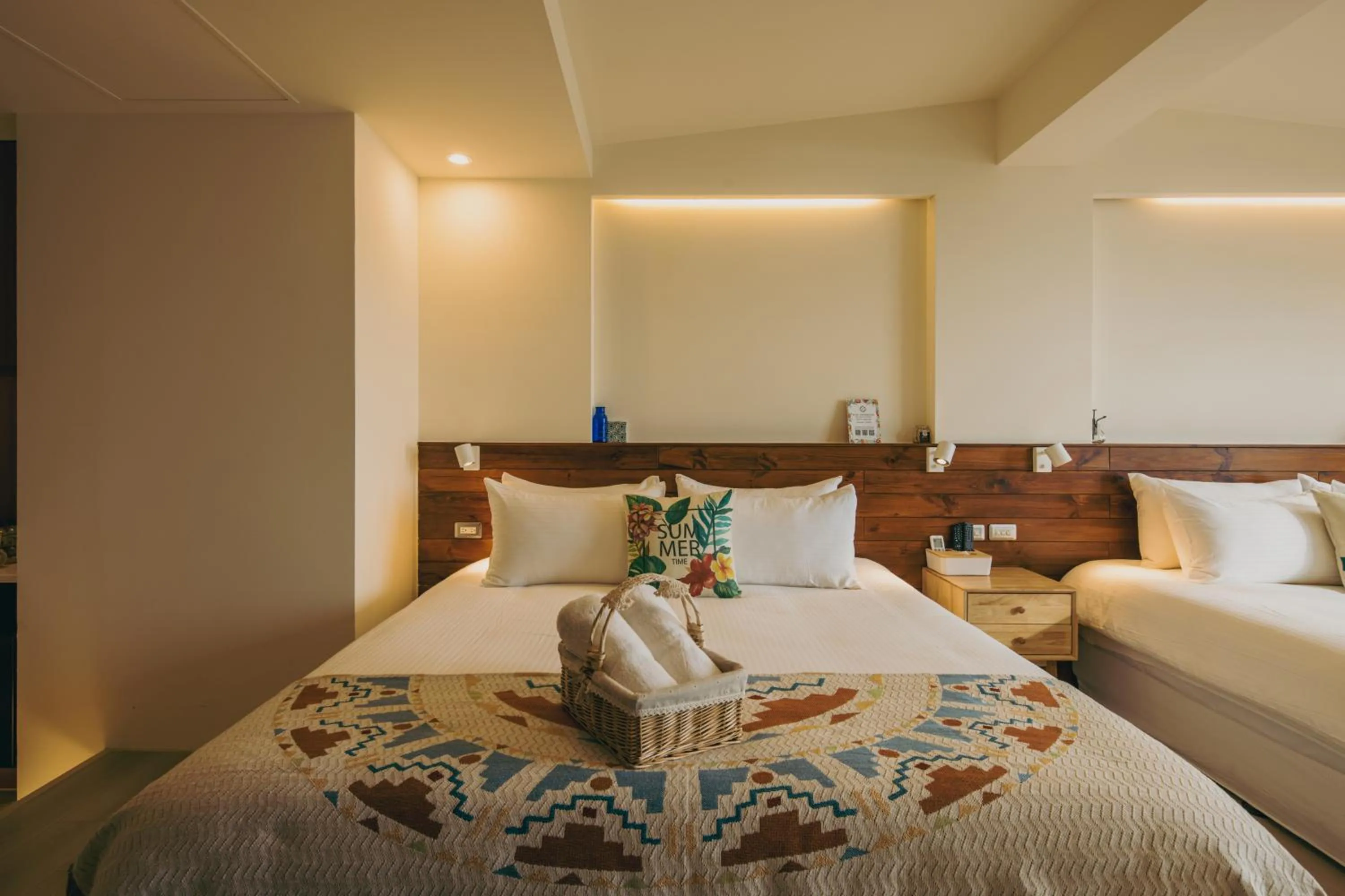 Bed in Chuanfanrock Haku Beach Days Inn