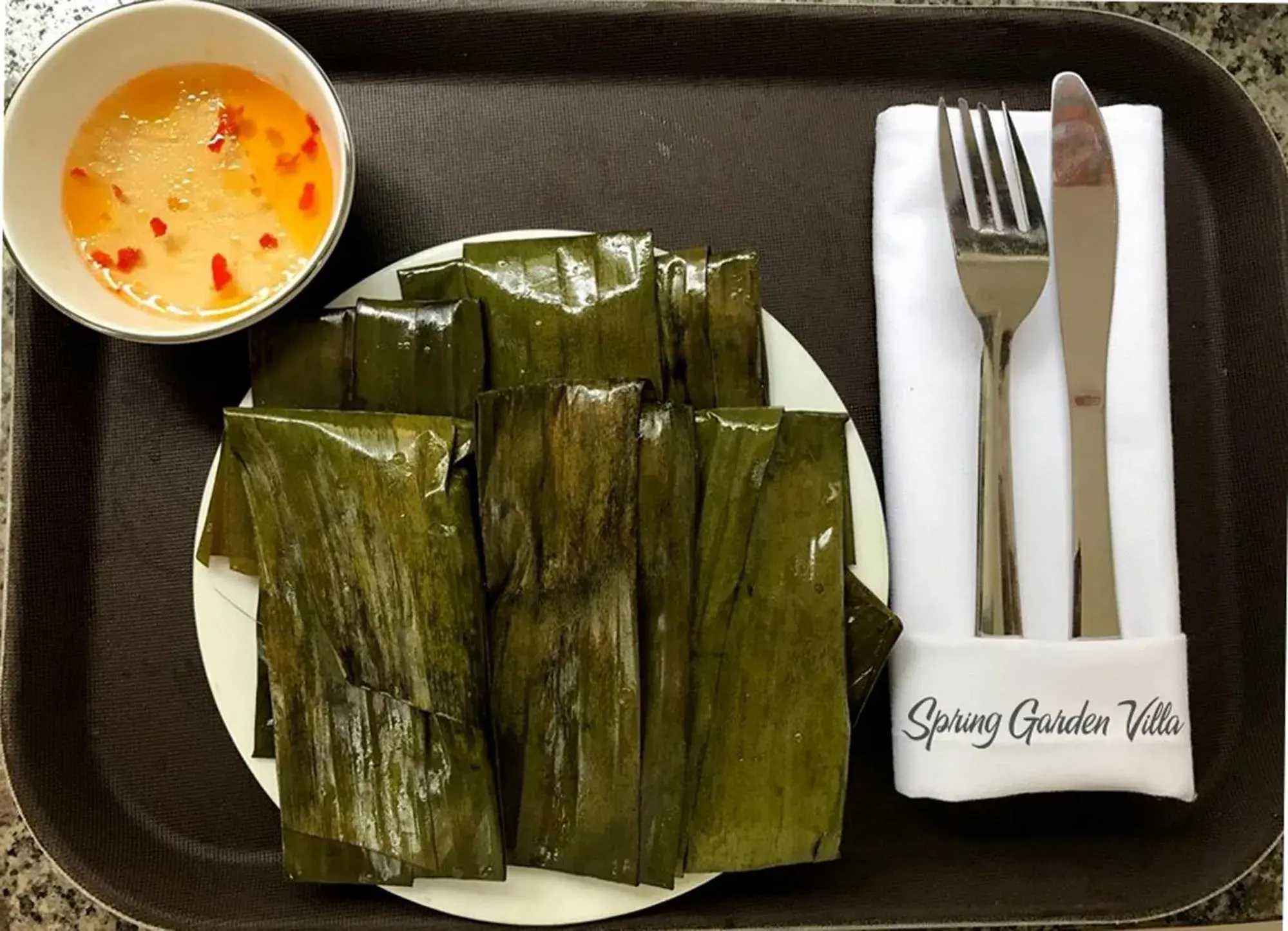 Food close-up in Spring Garden Villa Food close-up in Spring Garden Villa