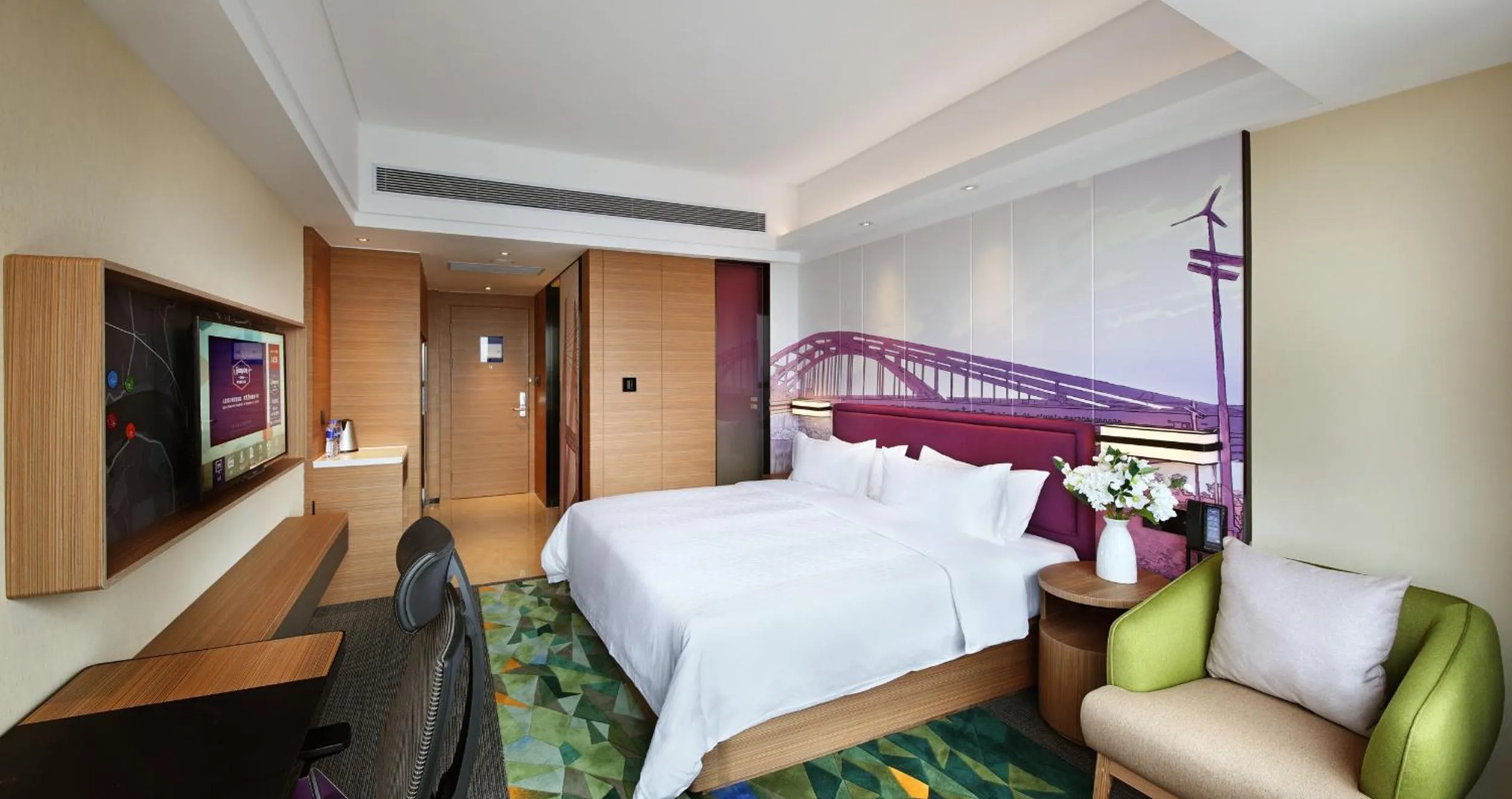 TV and multimedia, Bed in Hampton By Hilton Foshan Sanshui