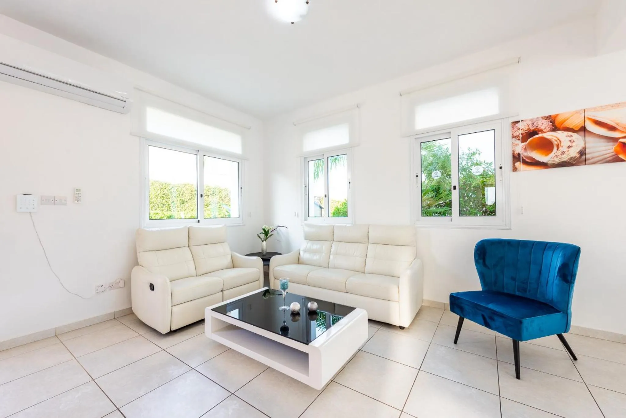 Living room in Villa Palm Breeze by Ezoria Villas