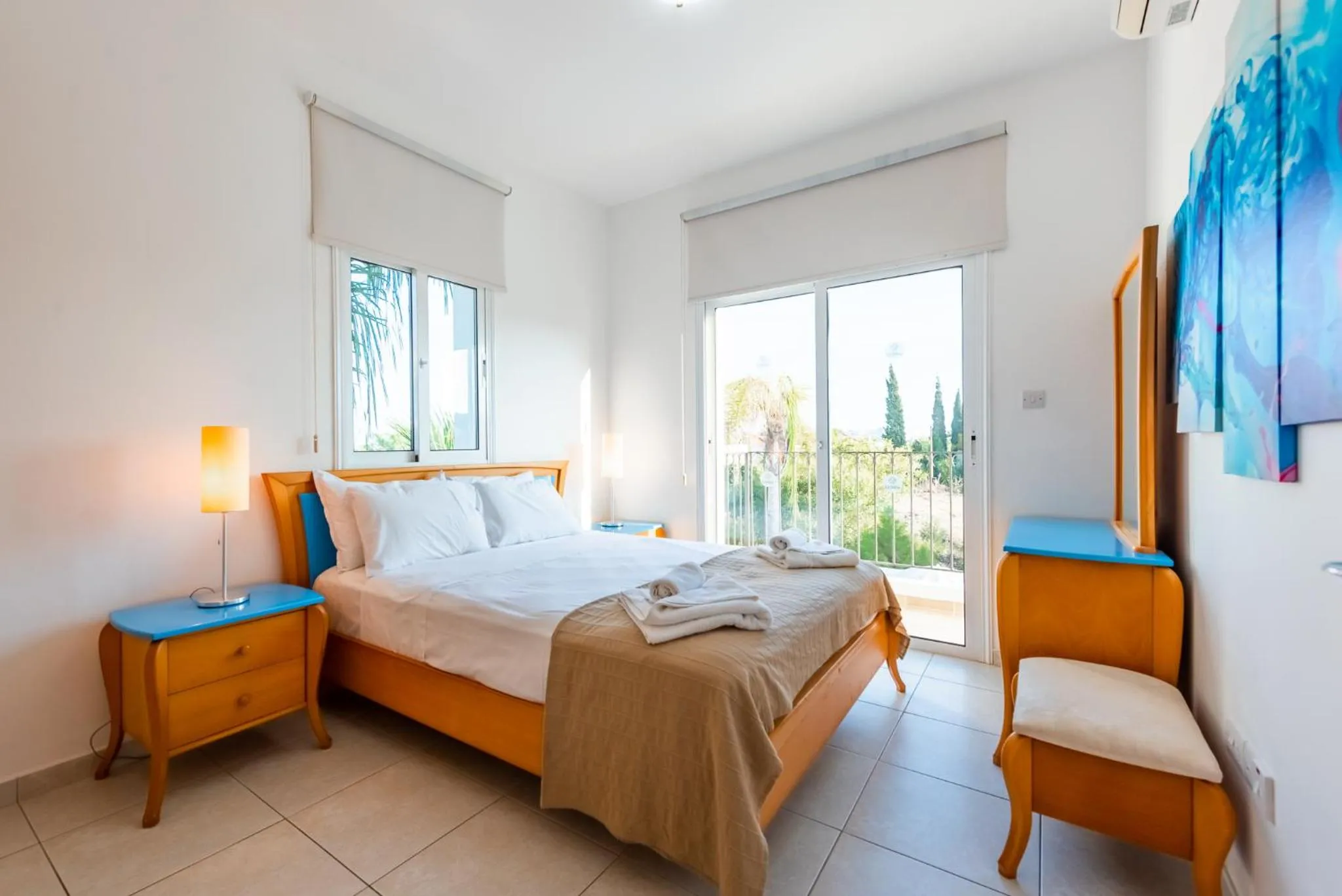 Bed in Villa Palm Breeze by Ezoria Villas
