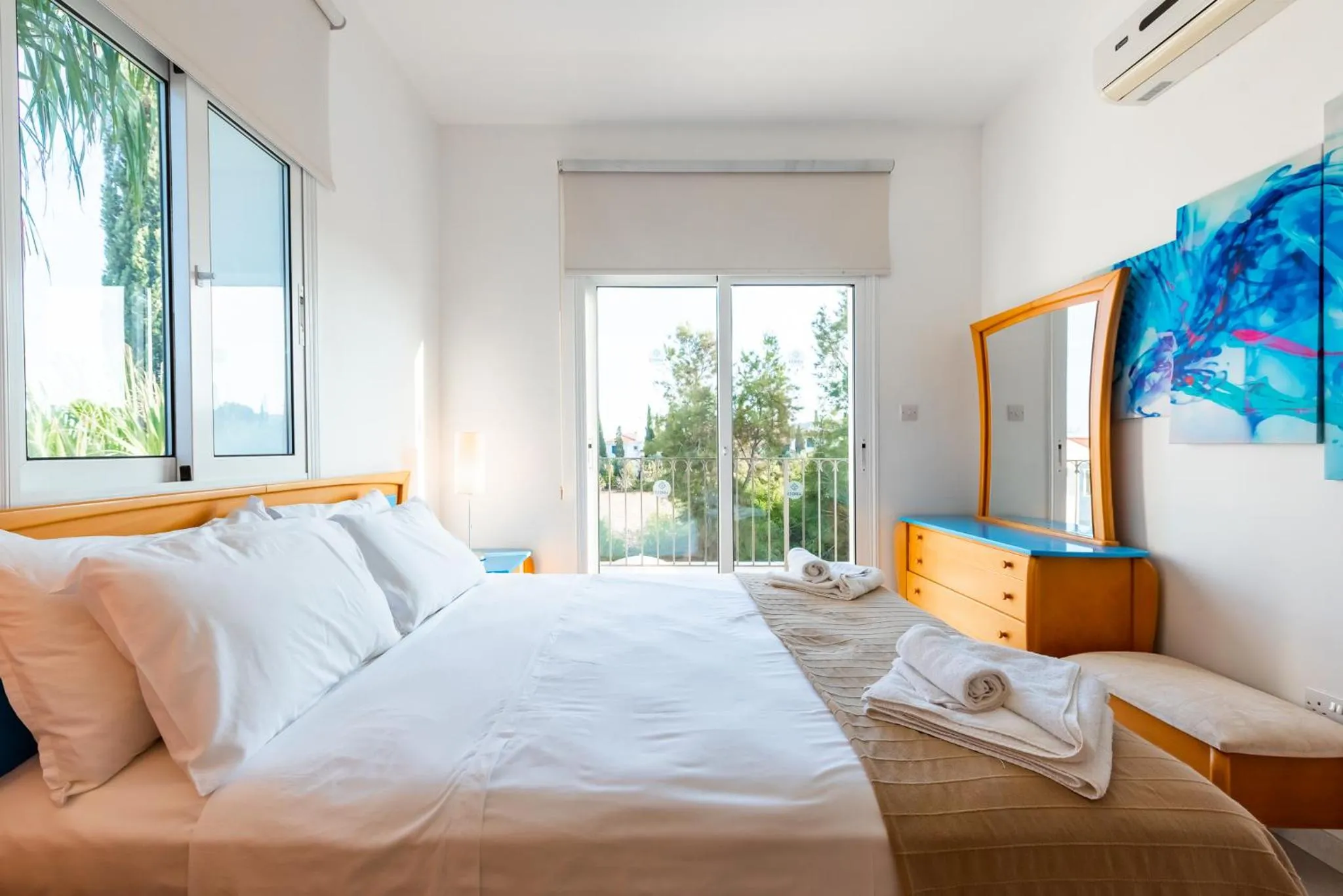 Bed in Villa Palm Breeze by Ezoria Villas