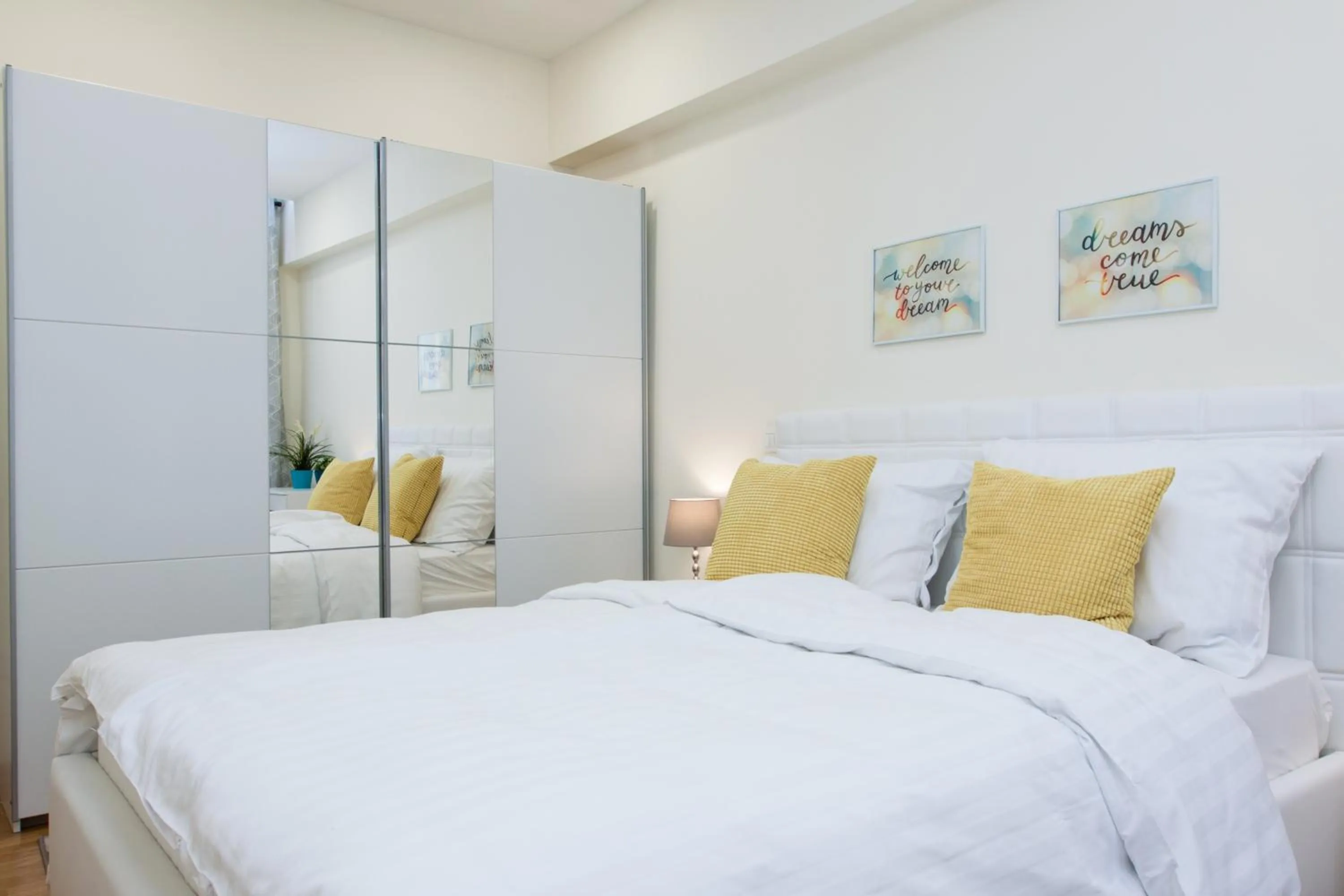 Bedroom, Bed in Luxury Main Square Apartments