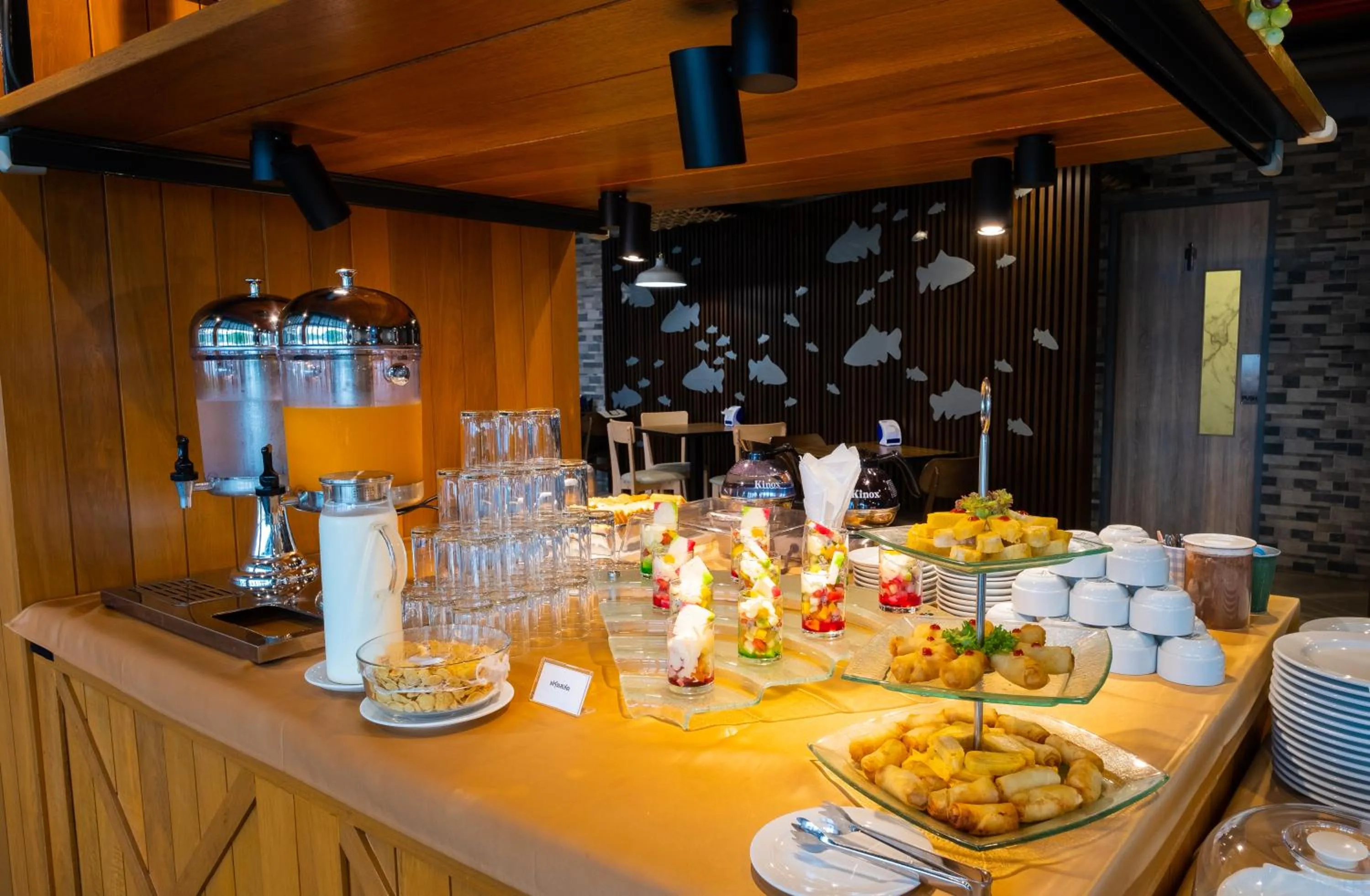 Buffet breakfast in S.22 Hotel Suratthani