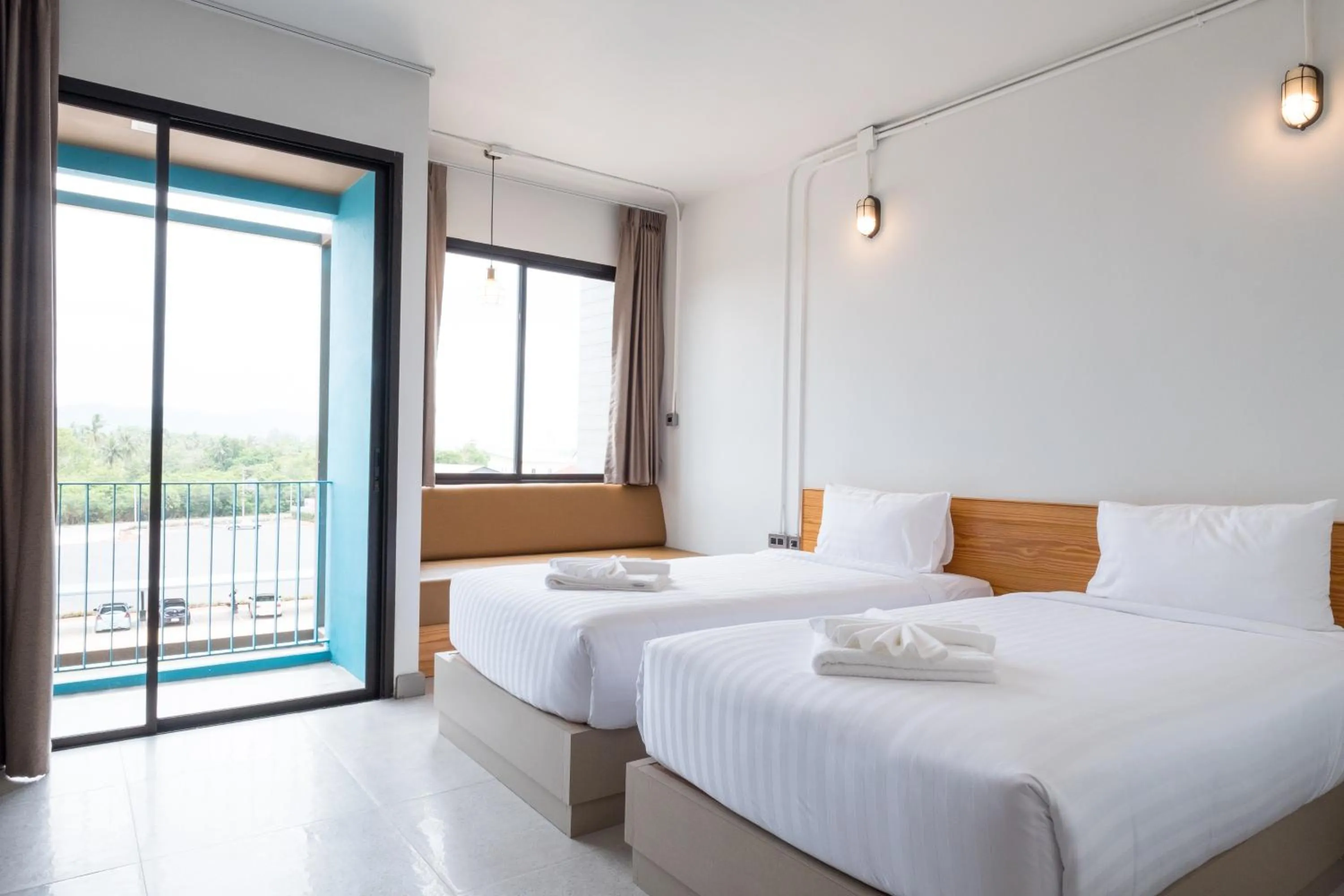 City view, Bed in S.22 Hotel Suratthani