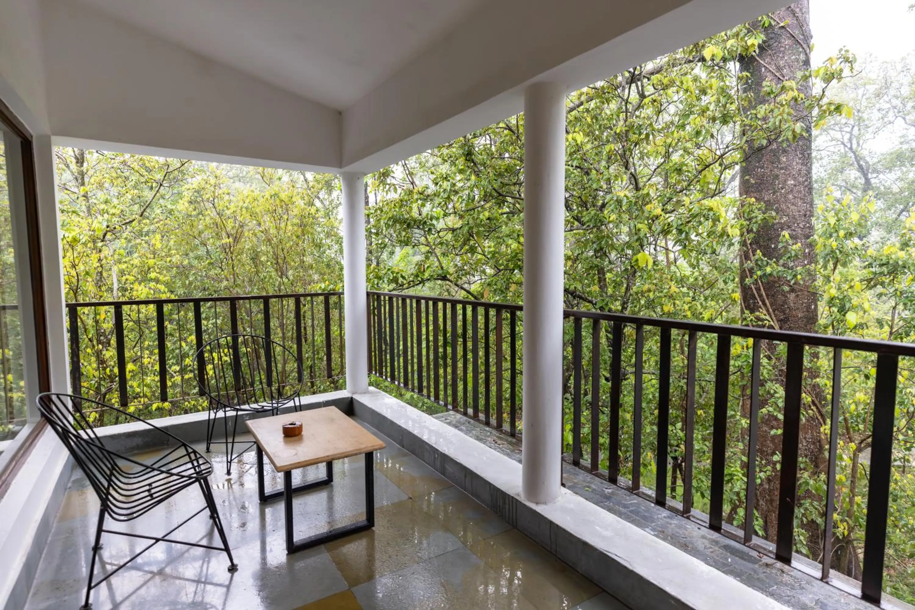Balcony/Terrace in Saraca Resort & Spa Corbett