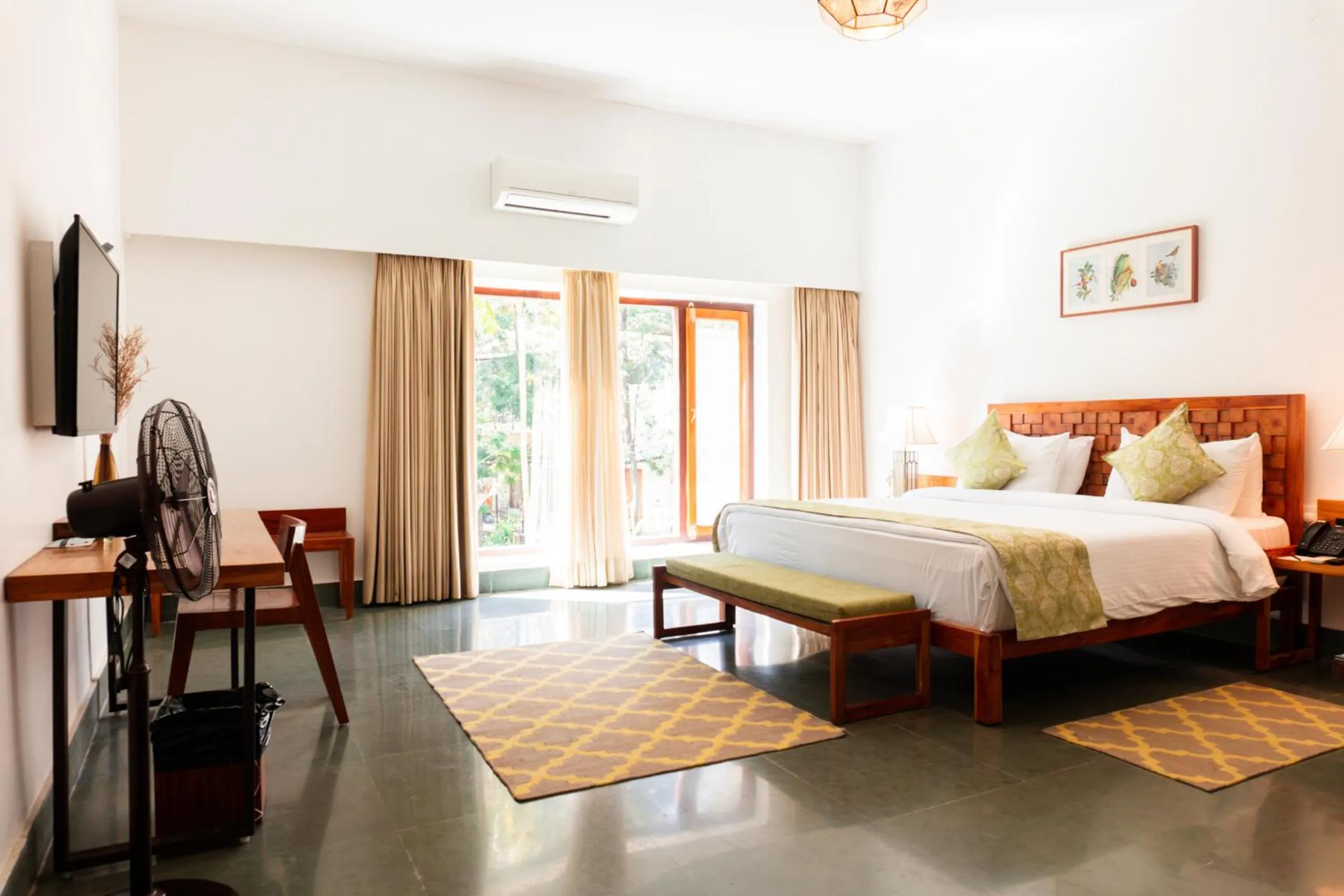 View (from property/room), Bed in Saraca Resort & Spa Corbett