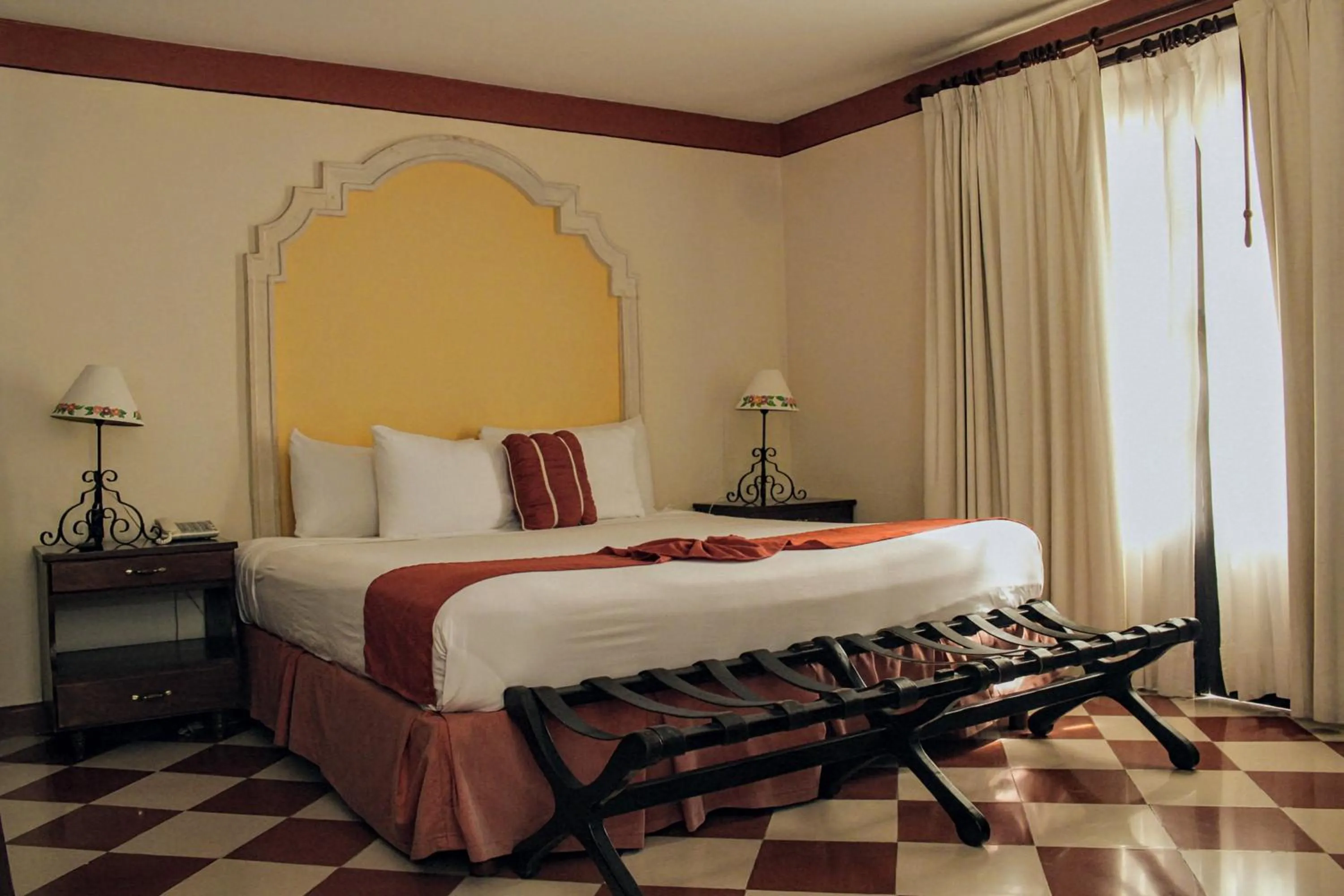 Bed in Casa del Balam Merida