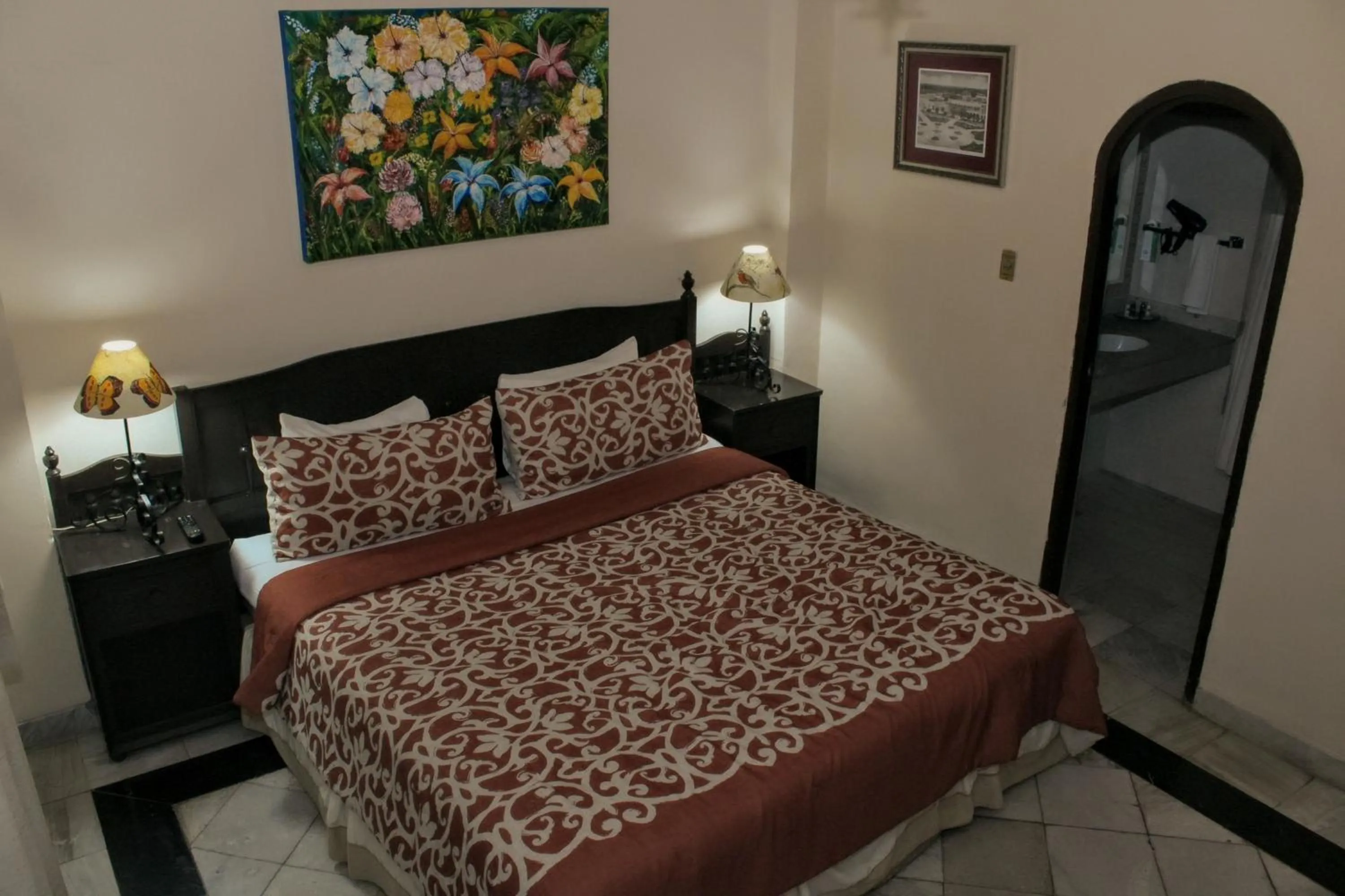 Bed in Casa del Balam Merida
