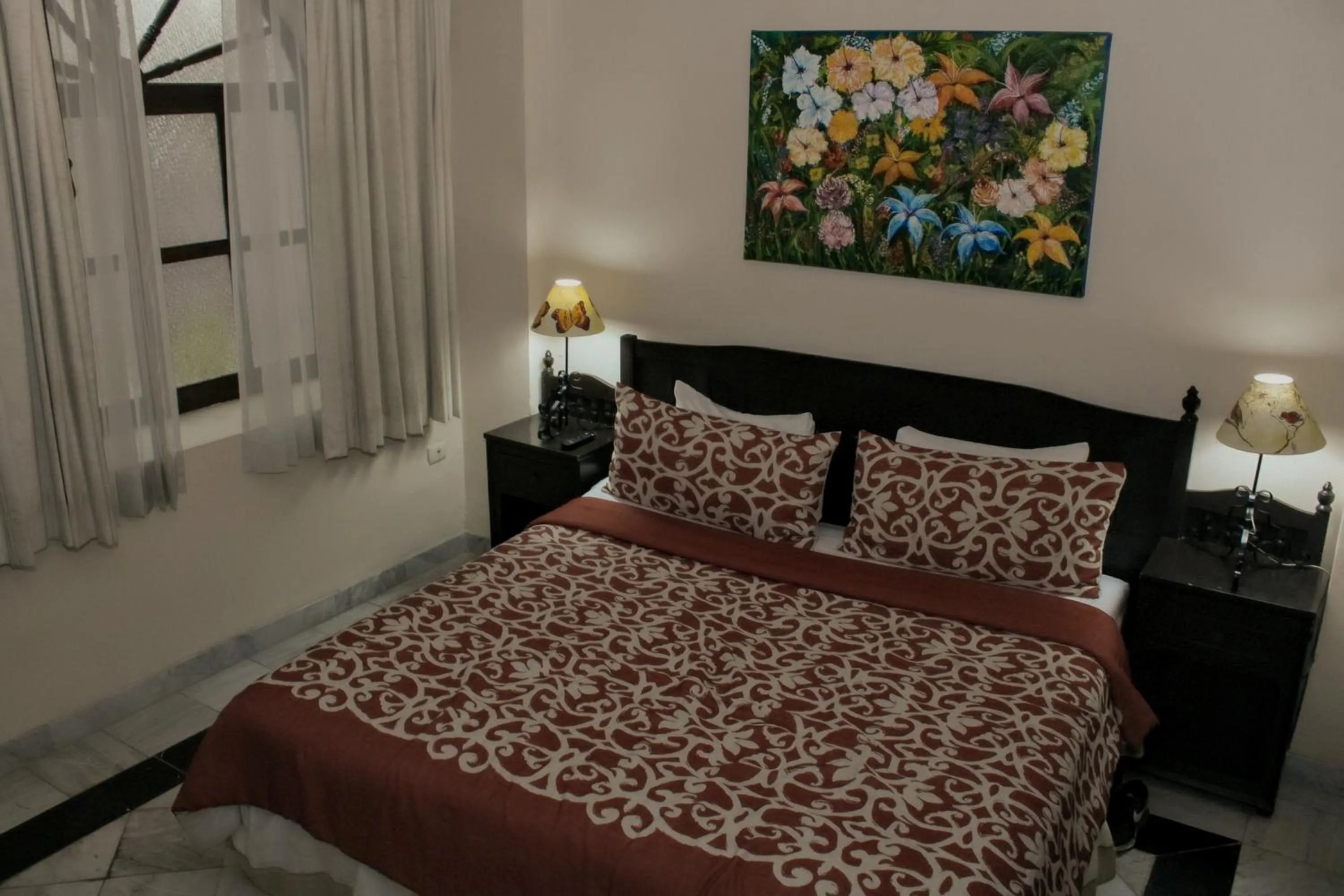 Bed in Casa del Balam Merida