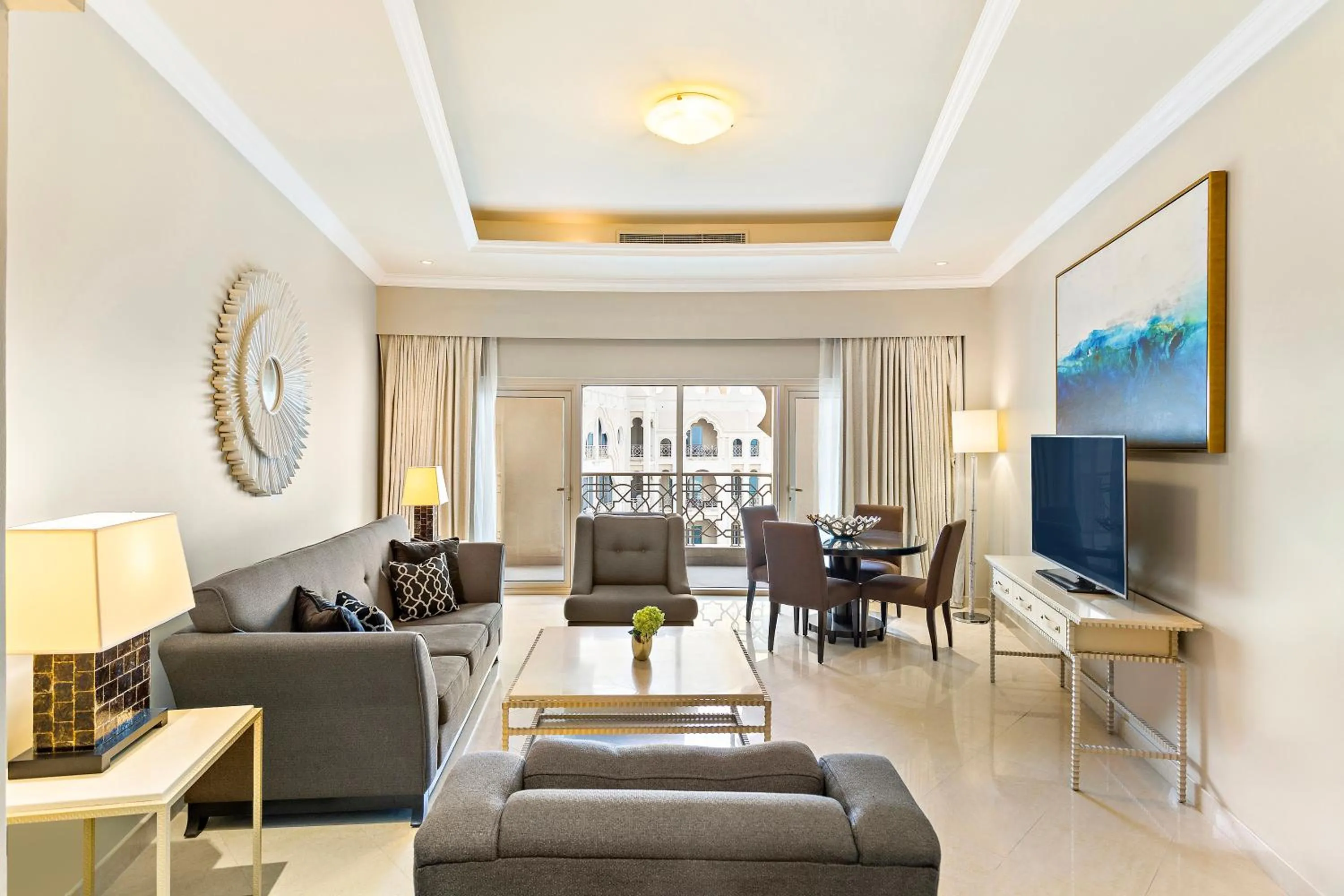 Living room in Al Hamra Residence