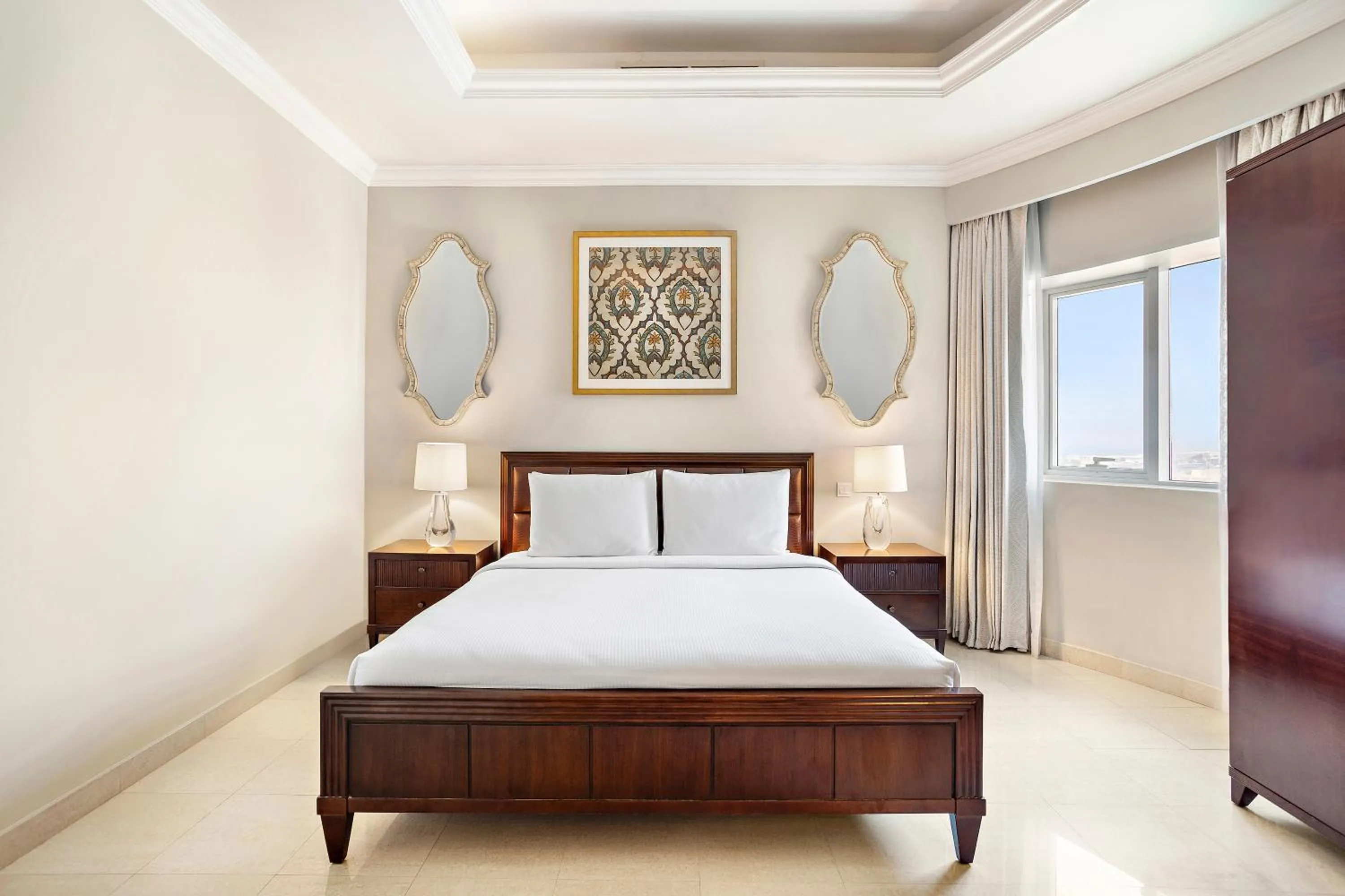 Bedroom, Bed in Al Hamra Residence