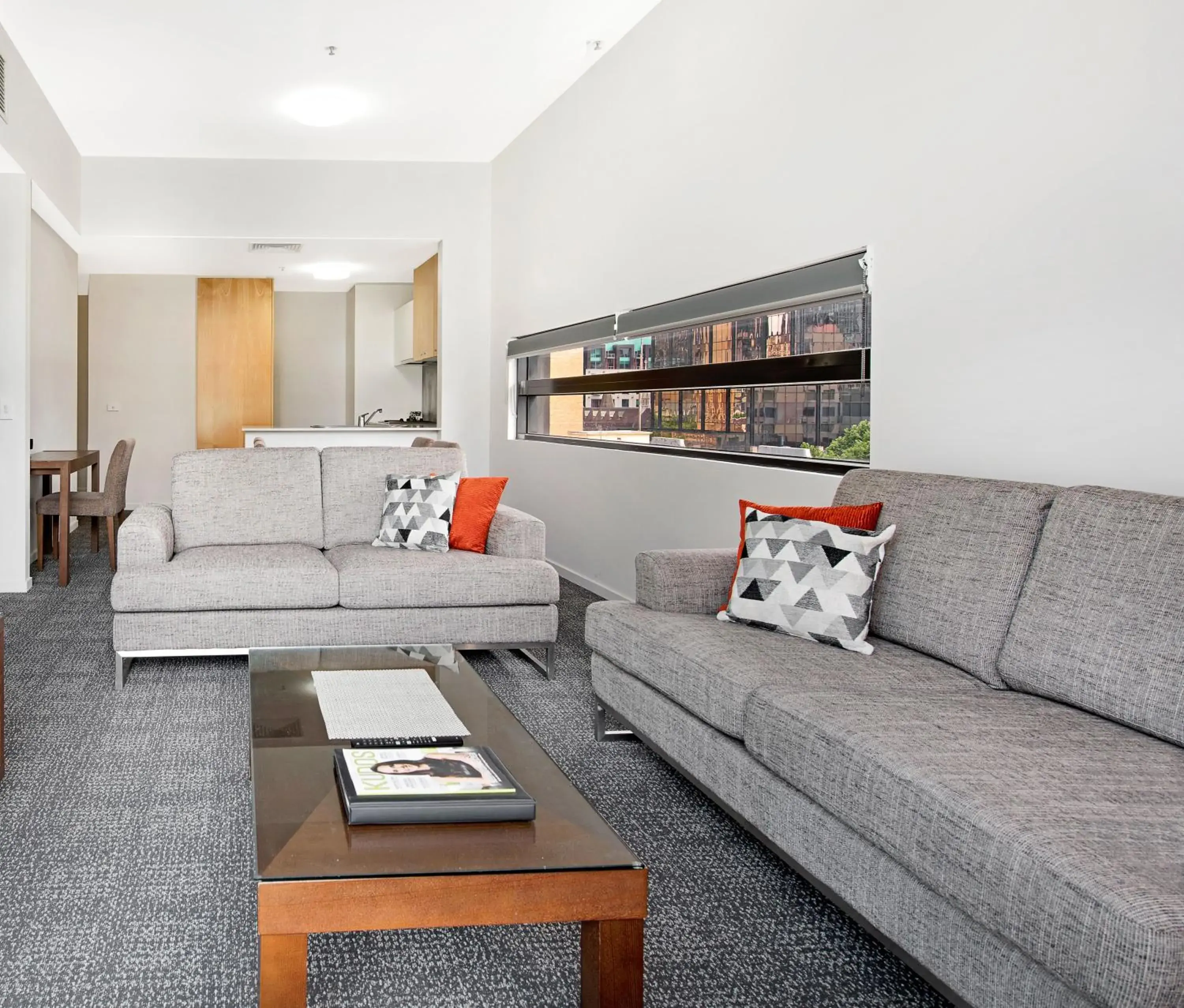 Living room in Melbourne CBD Central Apartment Hotel Official Living room in Melbourne CBD Central Apartment Hotel Official