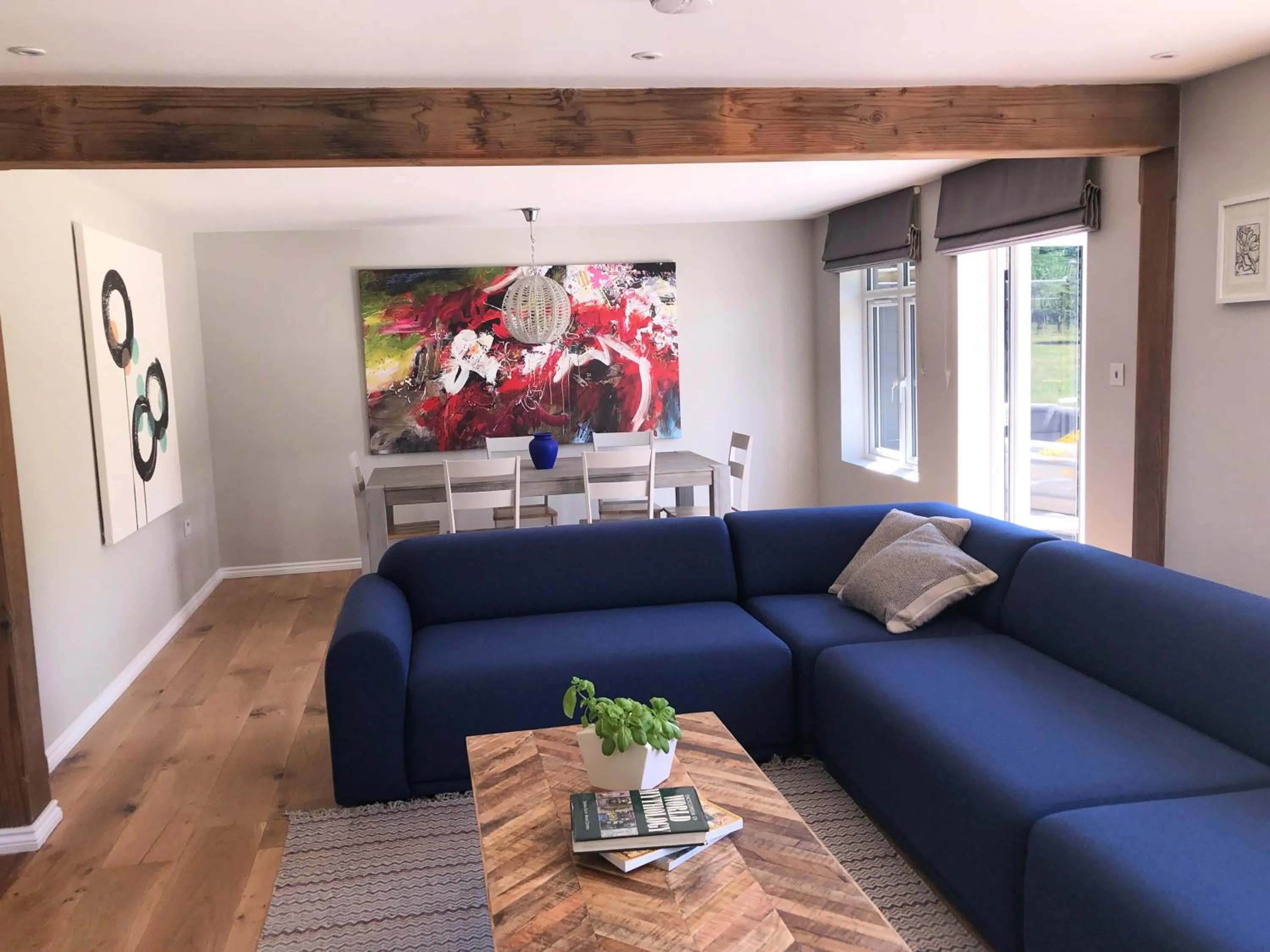 Living room in The Cottages at Crouchers Orchards