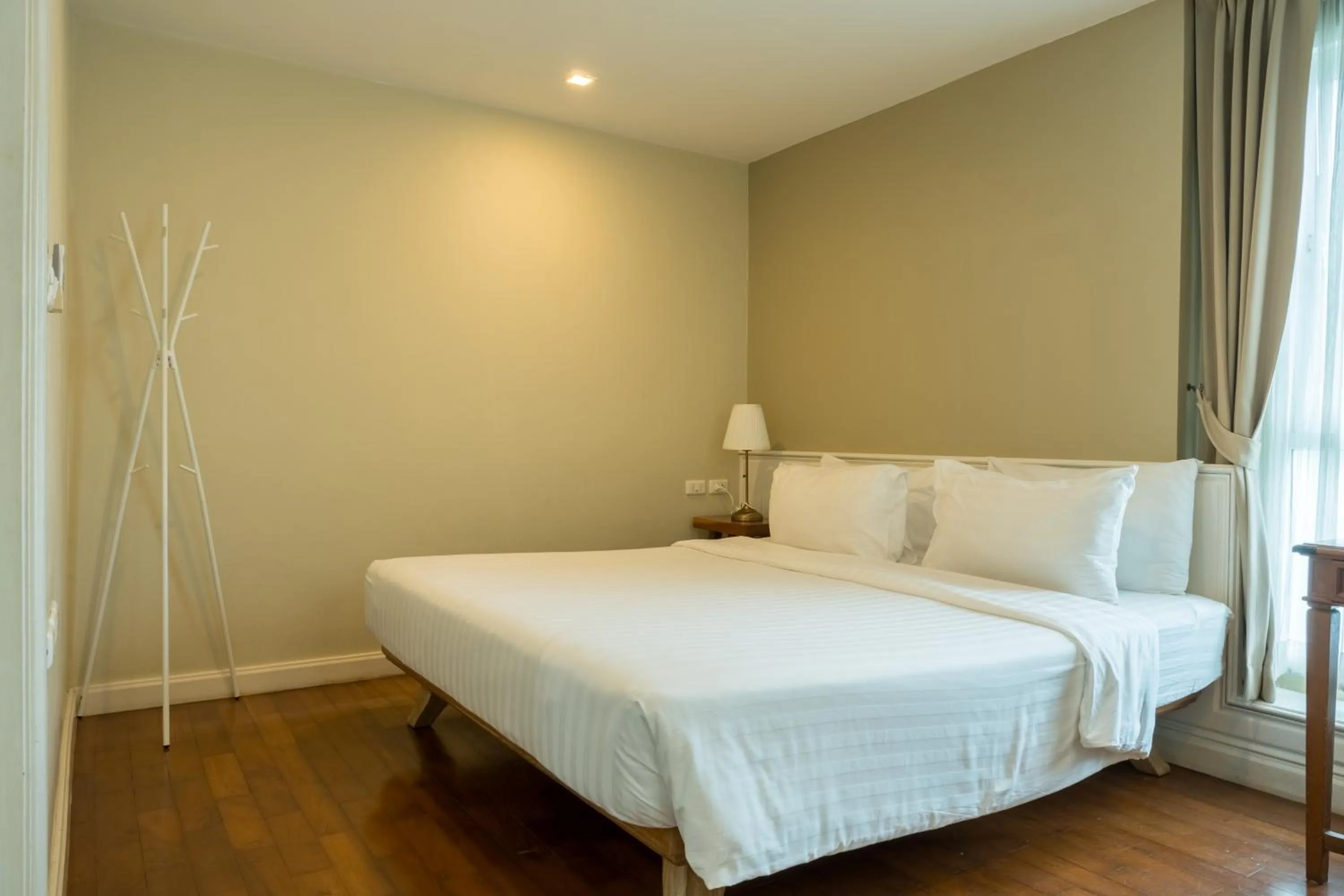 Bed in Sabai Sathorn Service Apartment