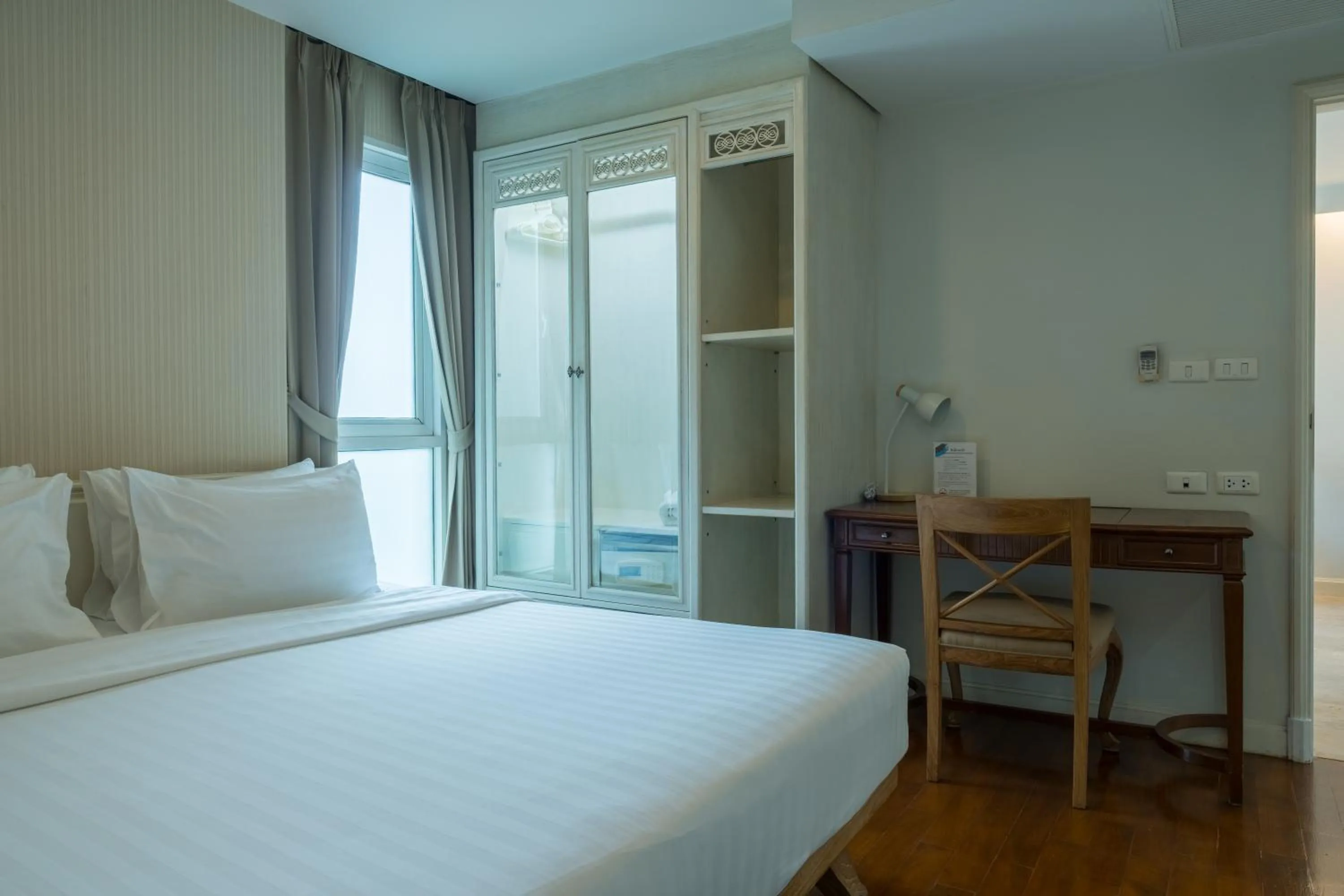 Bed in Sabai Sathorn Service Apartment