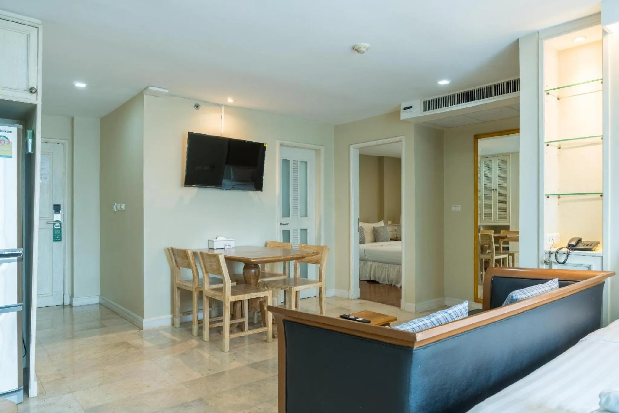 Living room in Sabai Sathorn Service Apartment
