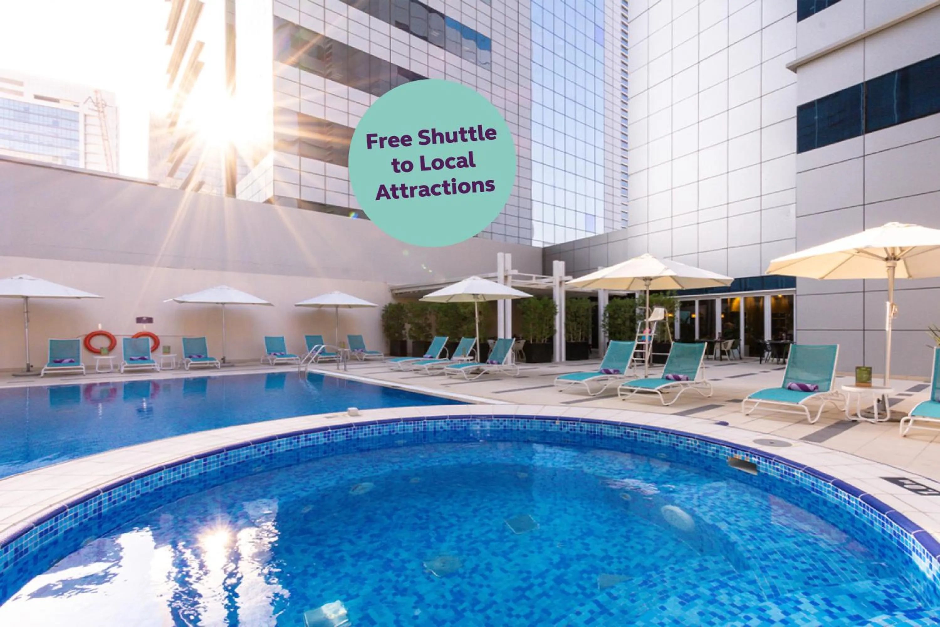 Swimming pool in Premier Inn Abu Dhabi Capital Centre