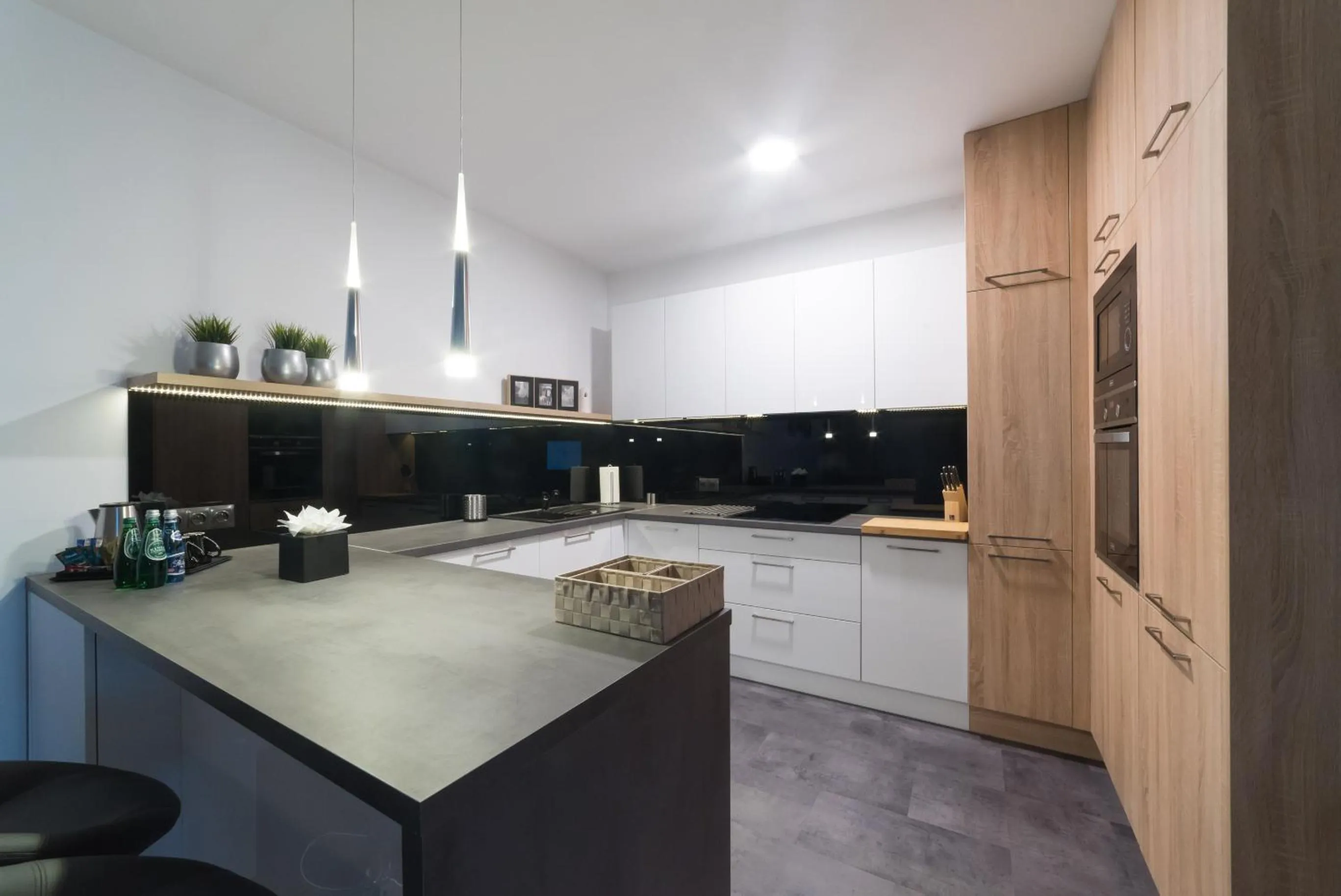 Kitchen or kitchenette in Apart-Hotel VIVI RESIDENCE & SPA