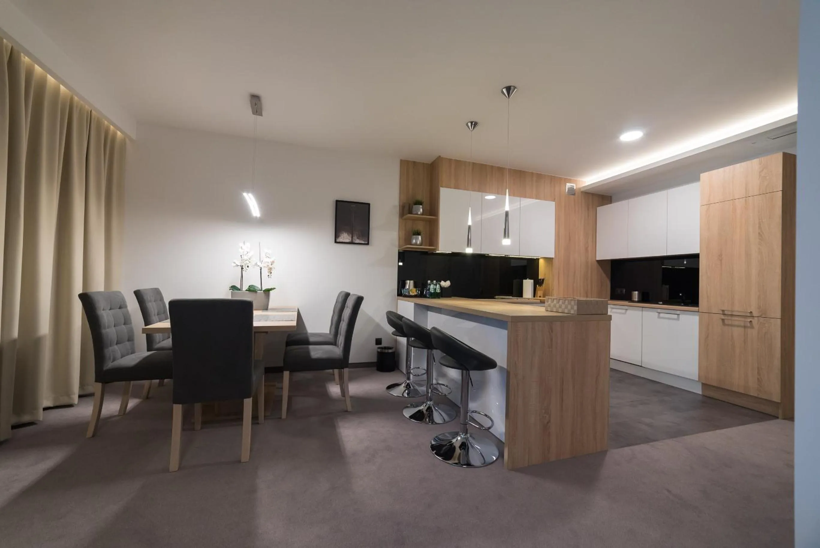 Kitchen or kitchenette in Apart-Hotel VIVI RESIDENCE & SPA