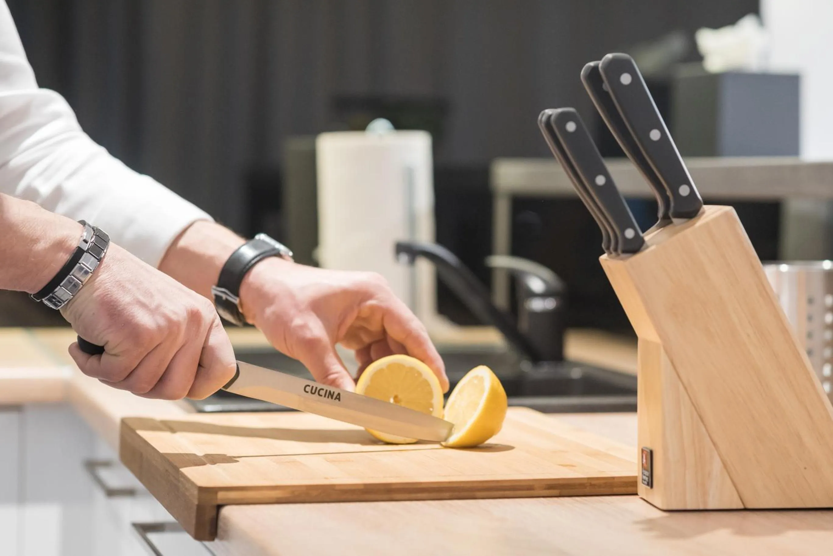Kitchen or kitchenette in Apart-Hotel VIVI RESIDENCE & SPA