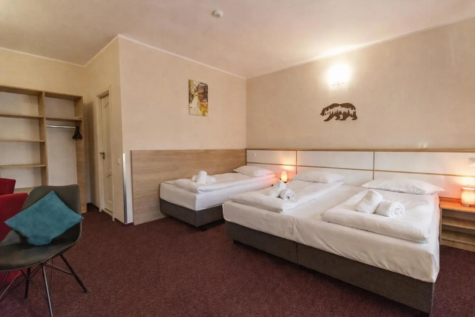 Bed in Long Street Hotel