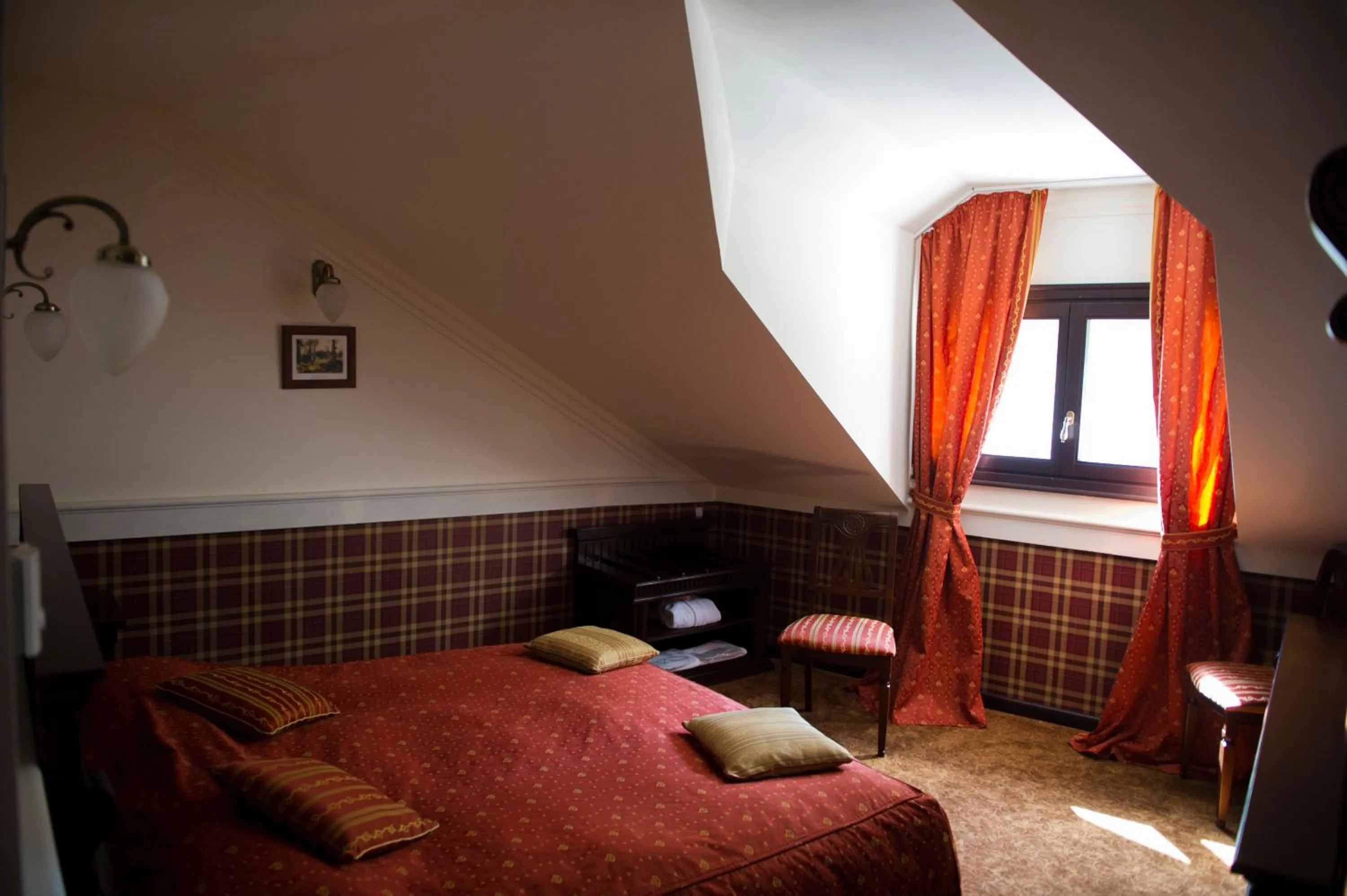 Bed in Hotel Stejarul