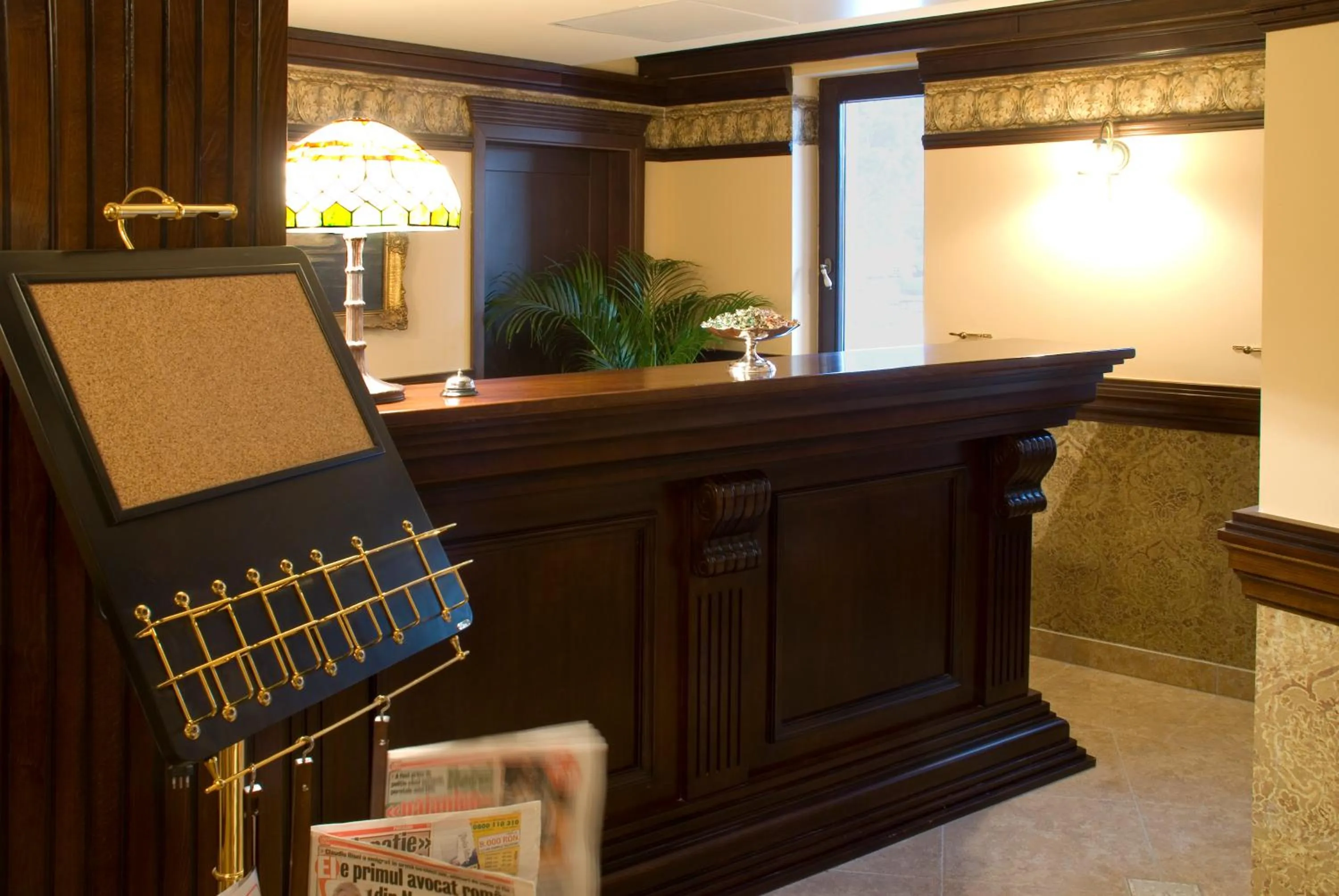 Lobby or reception in Hotel Stejarul