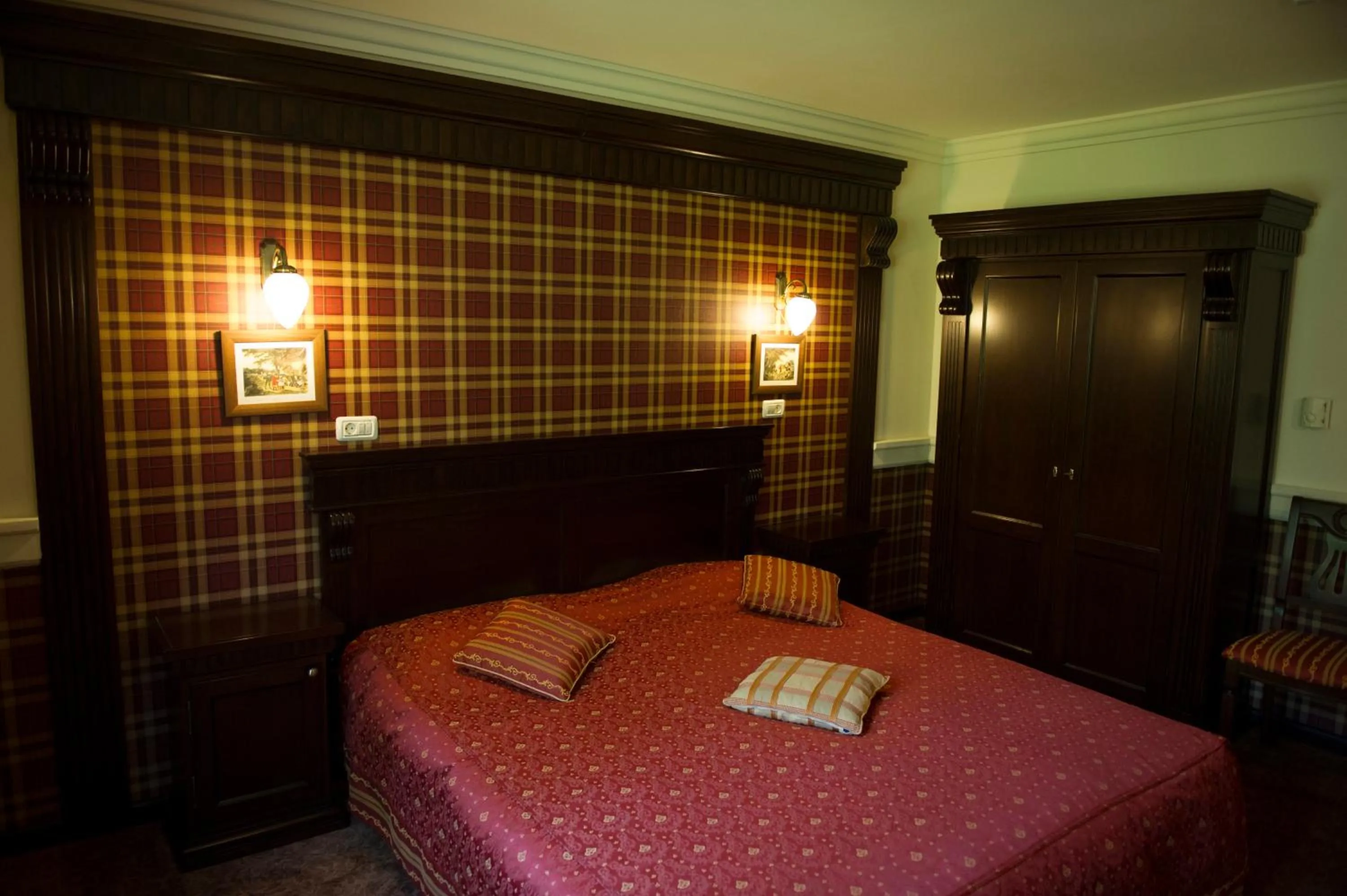 Bed in Hotel Stejarul