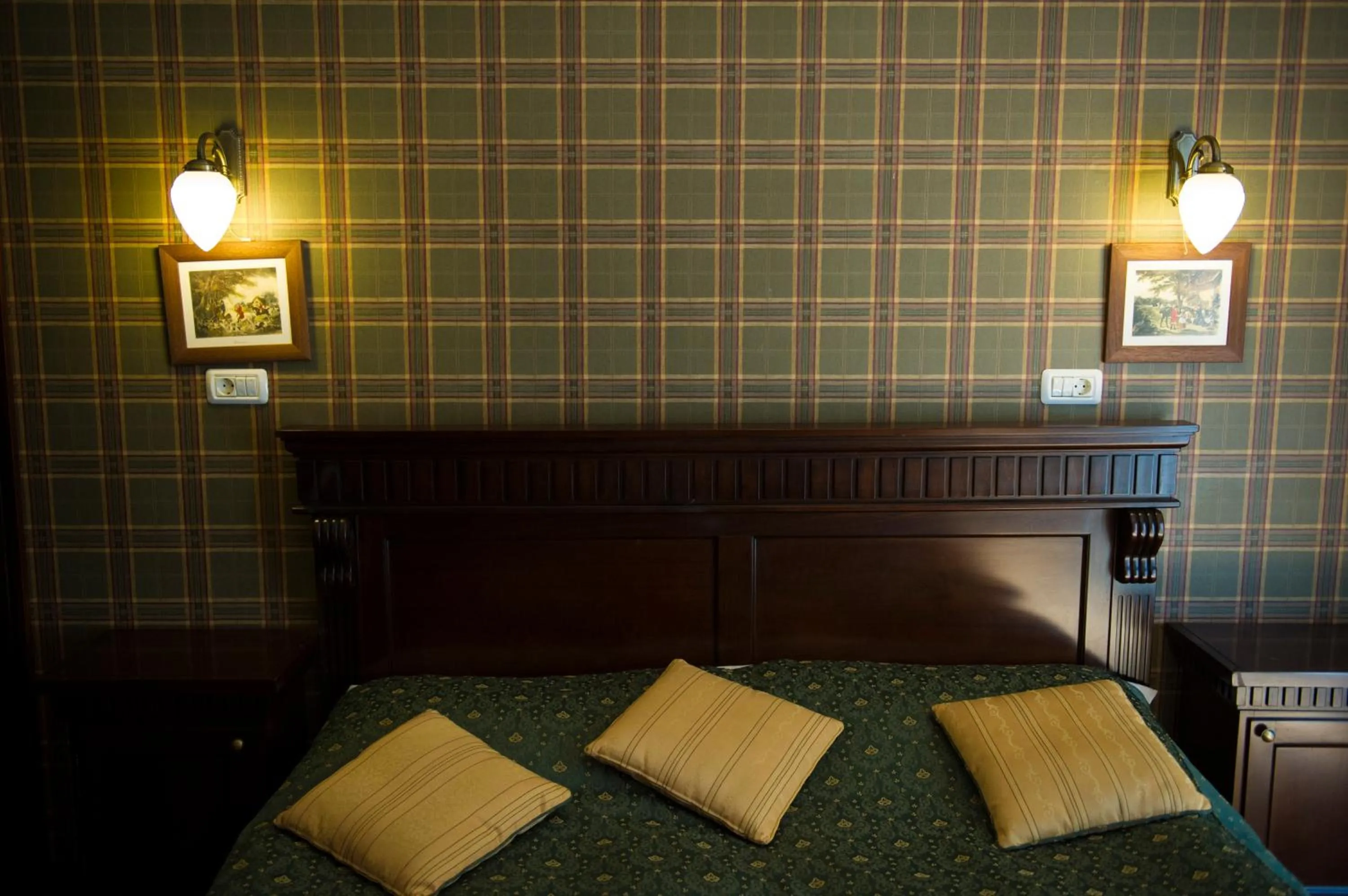 Bed in Hotel Stejarul