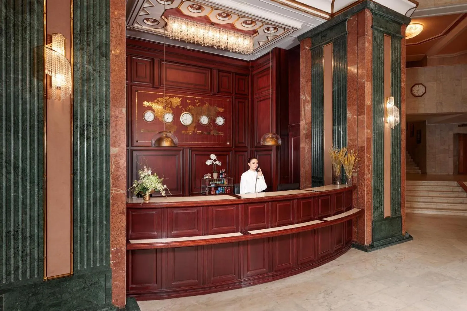 Lobby or reception in Natsionalny Hotel