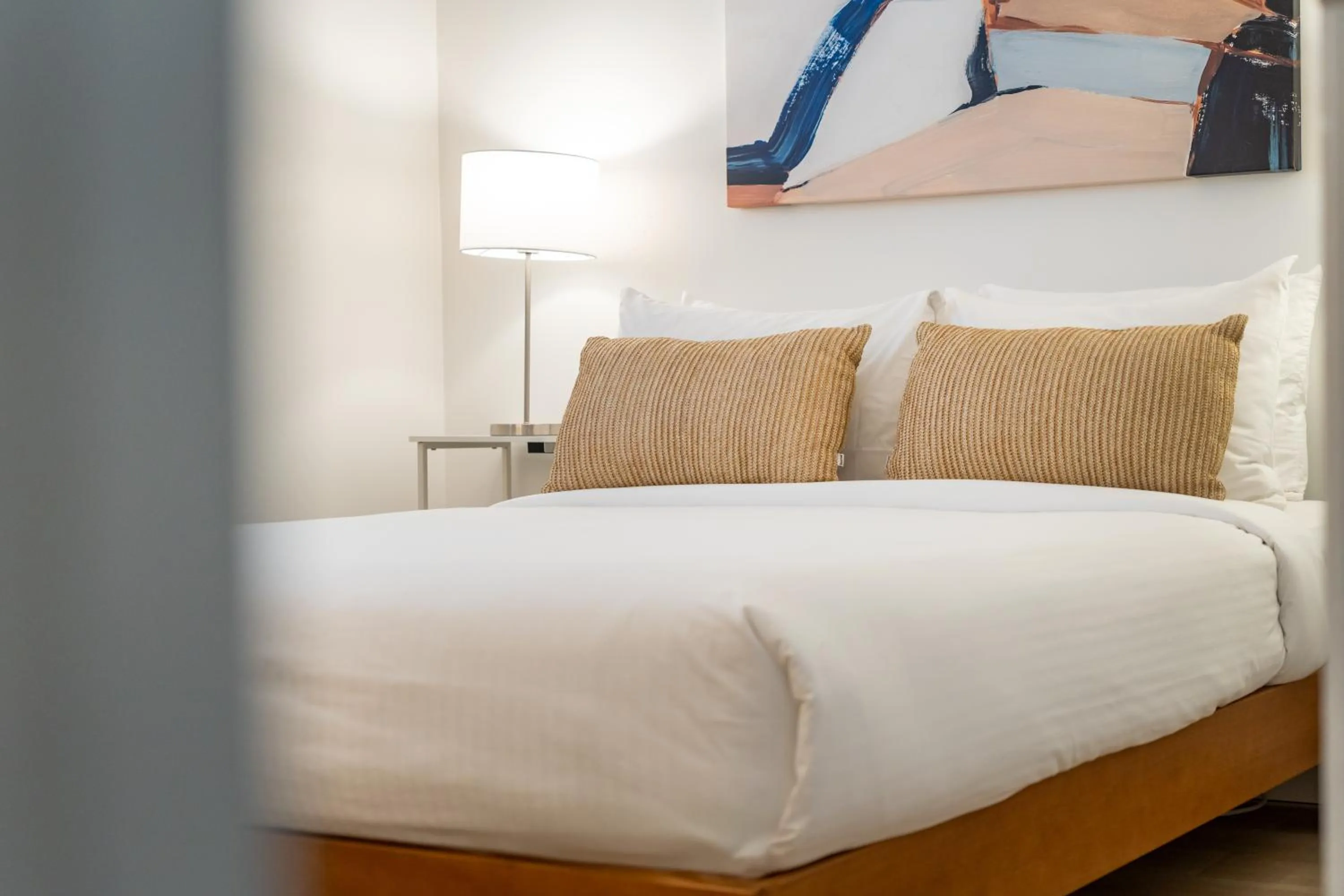 Bed in Okanagan Lakefront Resort